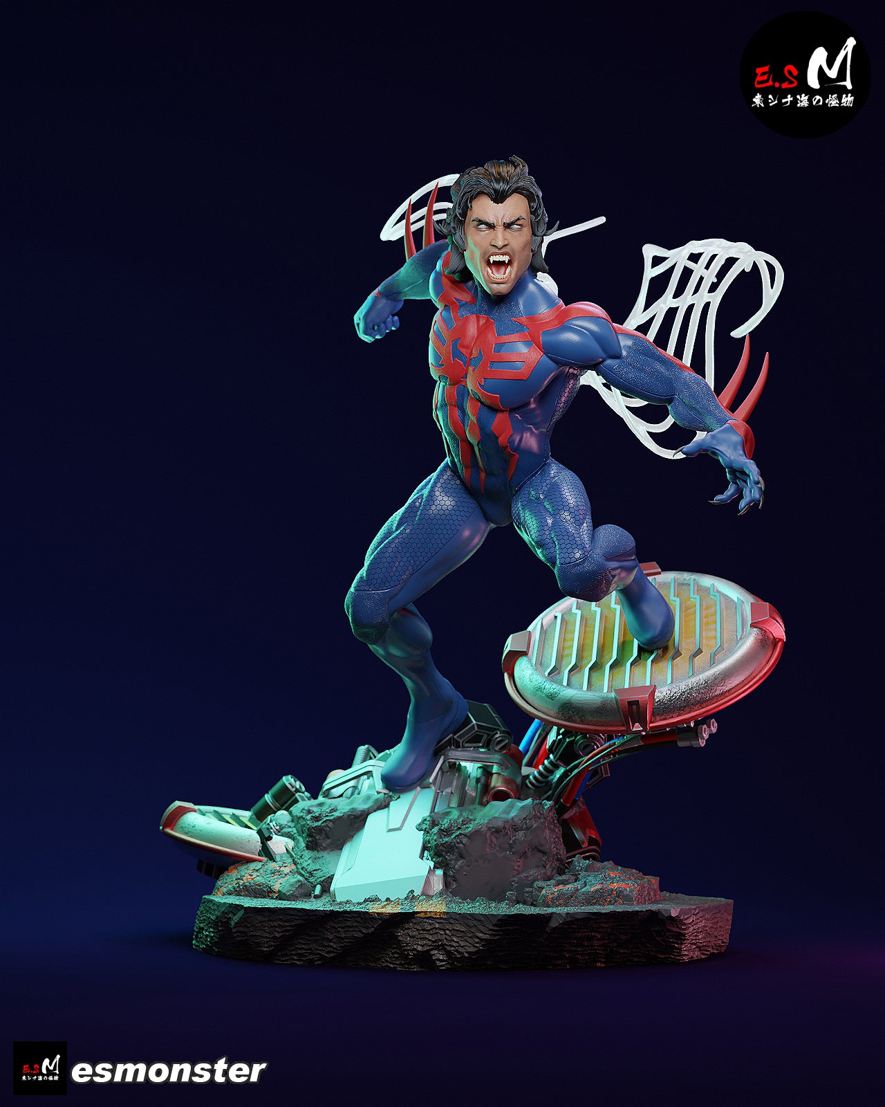 Attack Miguel O'Hara Style Marvel Unpainted Resin Garage Kit (1/6-1/12)