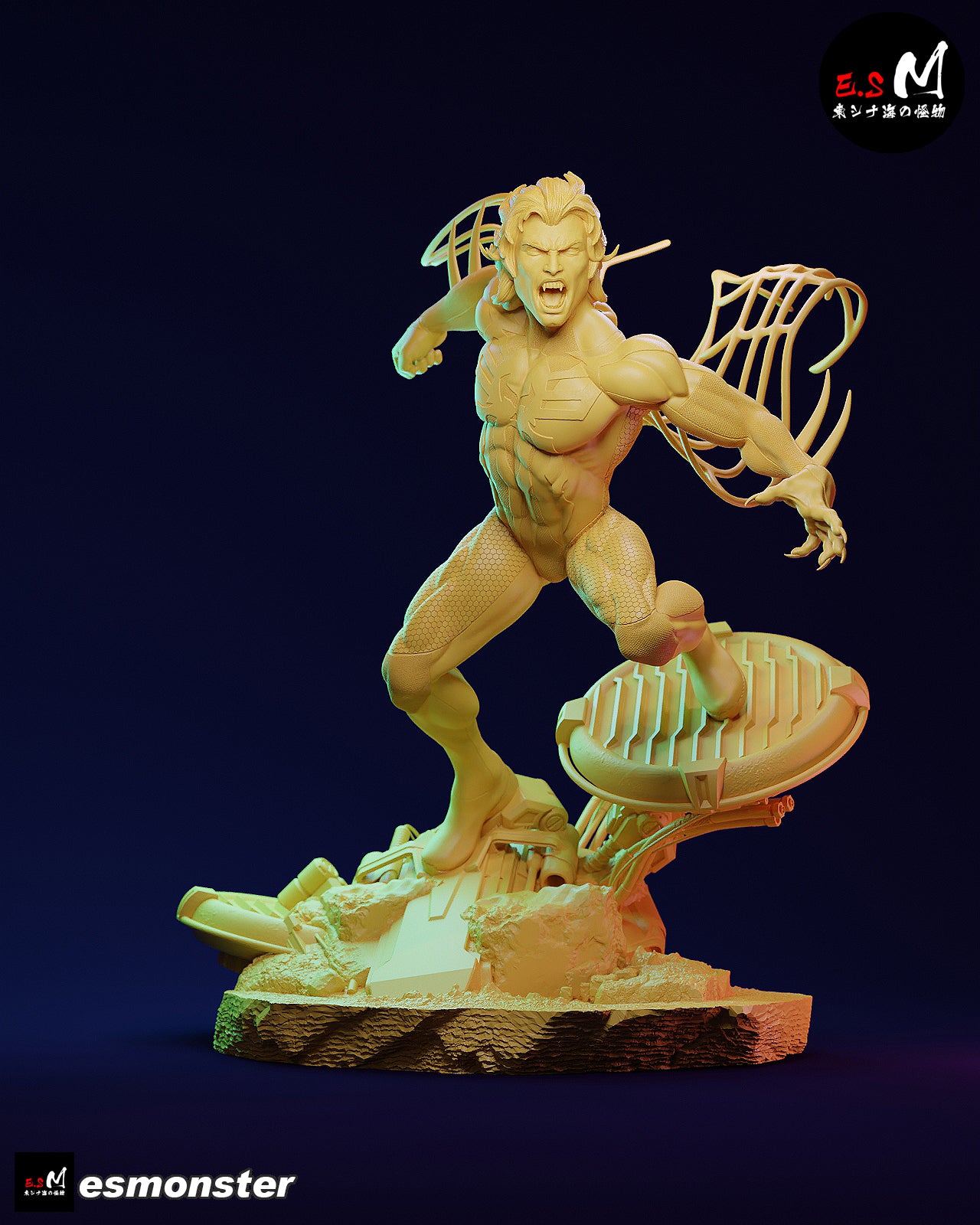 Attack Miguel O'Hara Style Marvel Unpainted Resin Garage Kit (1/6-1/12)