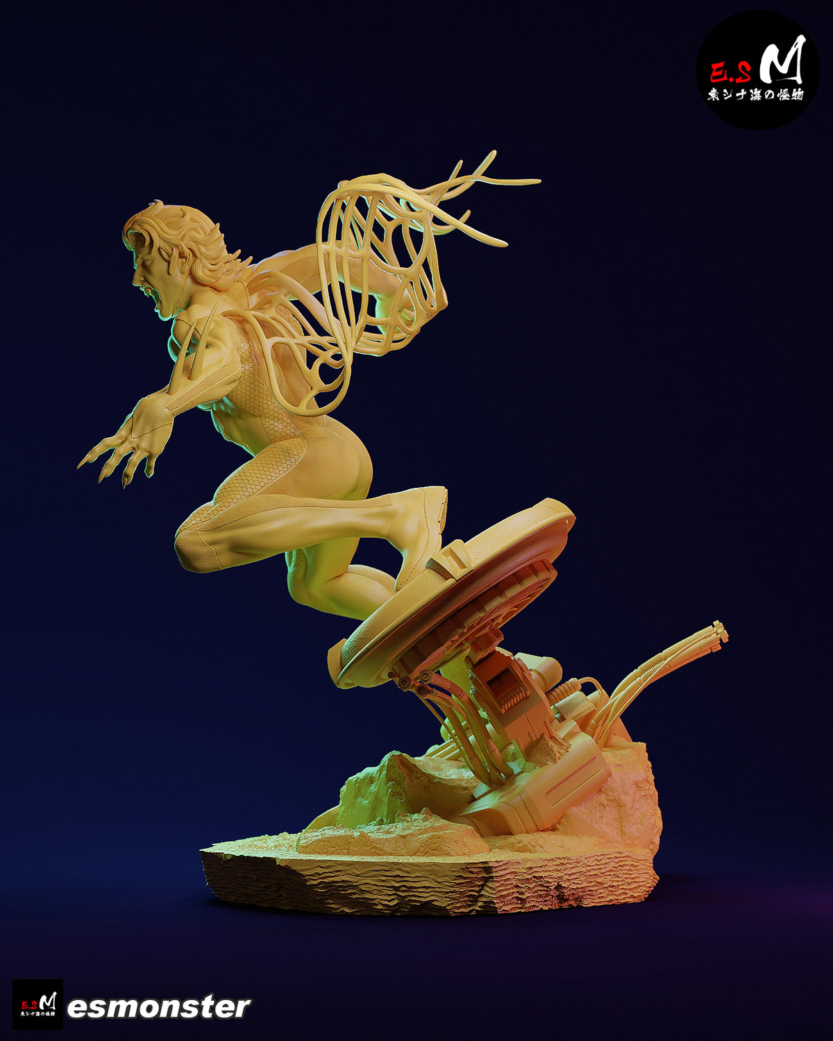 Attack Miguel O'Hara Style Marvel Unpainted Resin Garage Kit (1/6-1/12)