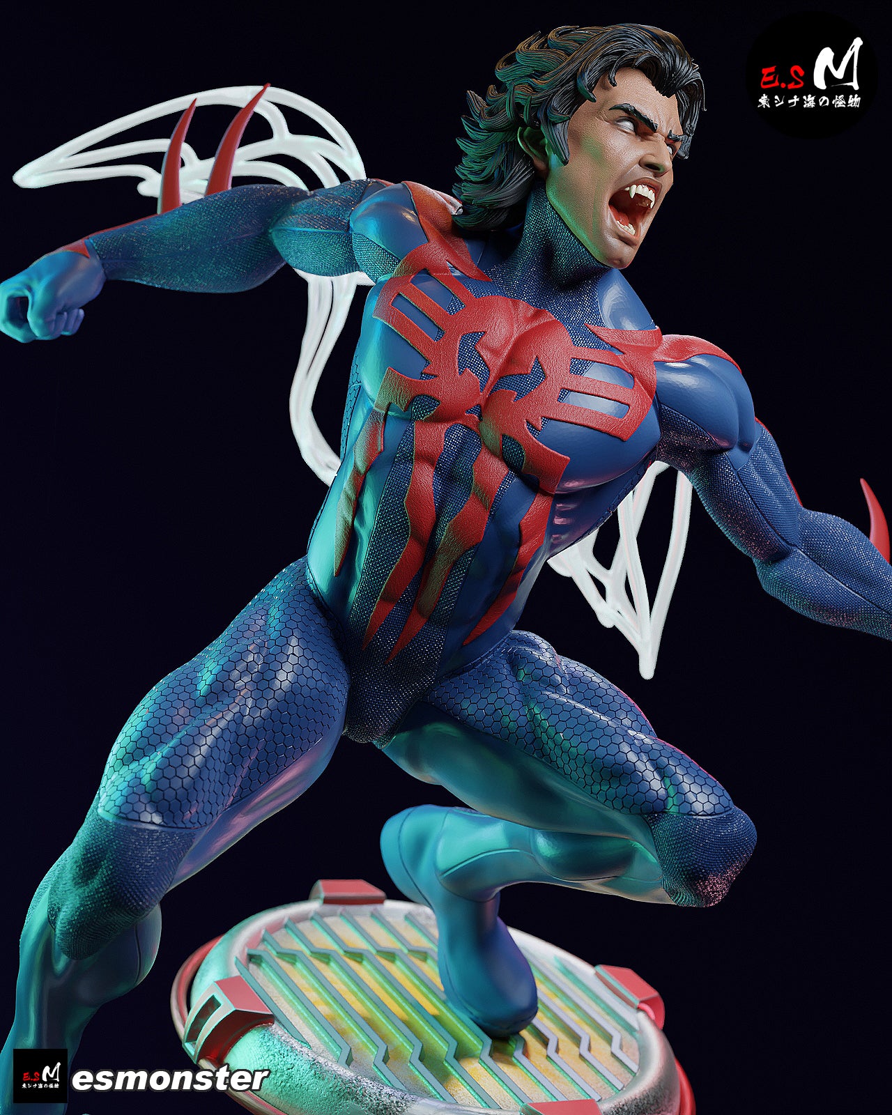 Attack Miguel O'Hara Style Marvel Unpainted Resin Garage Kit (1/6-1/12)