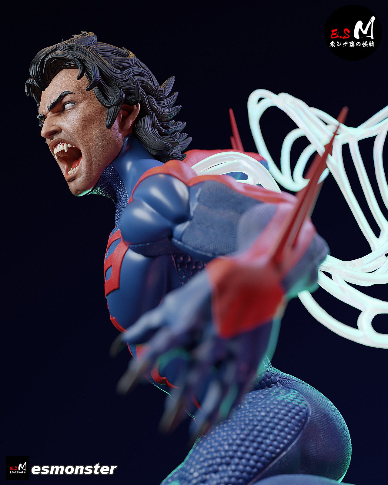 Attack Miguel O'Hara Style Marvel Unpainted Resin Garage Kit (1/6-1/12)