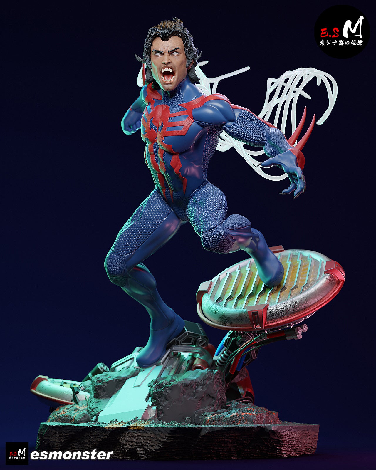 Attack Miguel O'Hara Style Marvel Unpainted Resin Garage Kit (1/6-1/12)