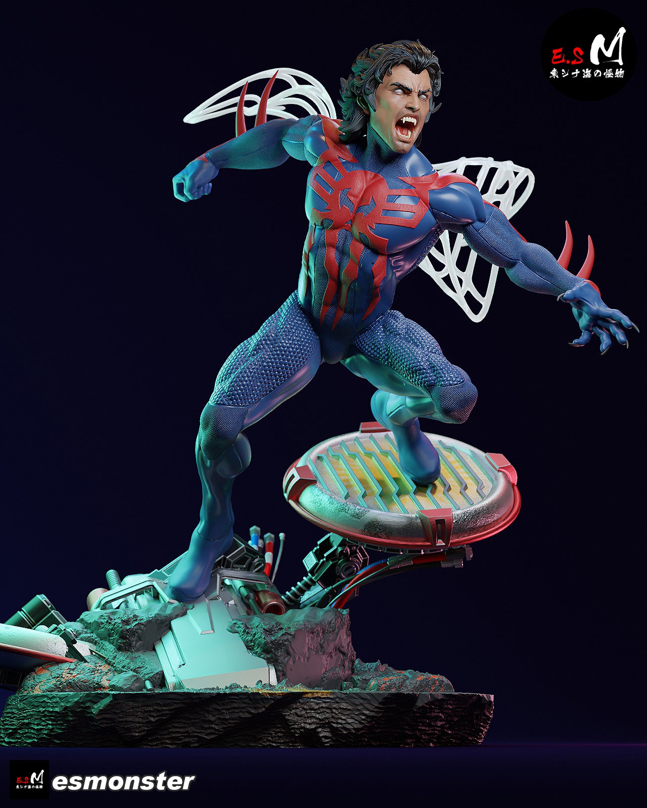 Attack Miguel O'Hara Style Marvel Unpainted Resin Garage Kit (1/6-1/12)