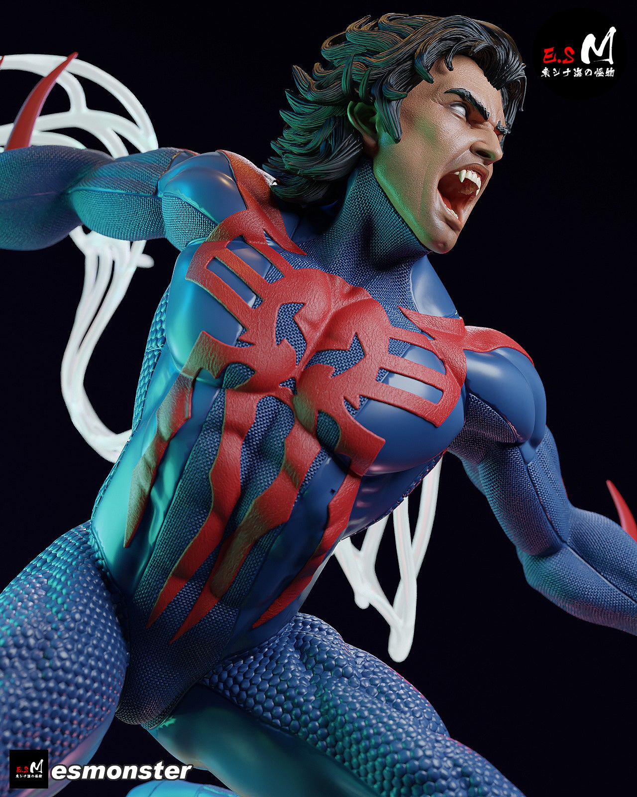 Attack Miguel O'Hara Style Marvel Unpainted Resin Garage Kit (1/6-1/12)