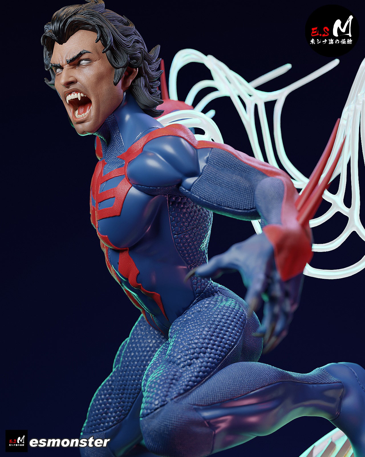 Attack Miguel O'Hara Style Marvel Unpainted Resin Garage Kit (1/6-1/12)