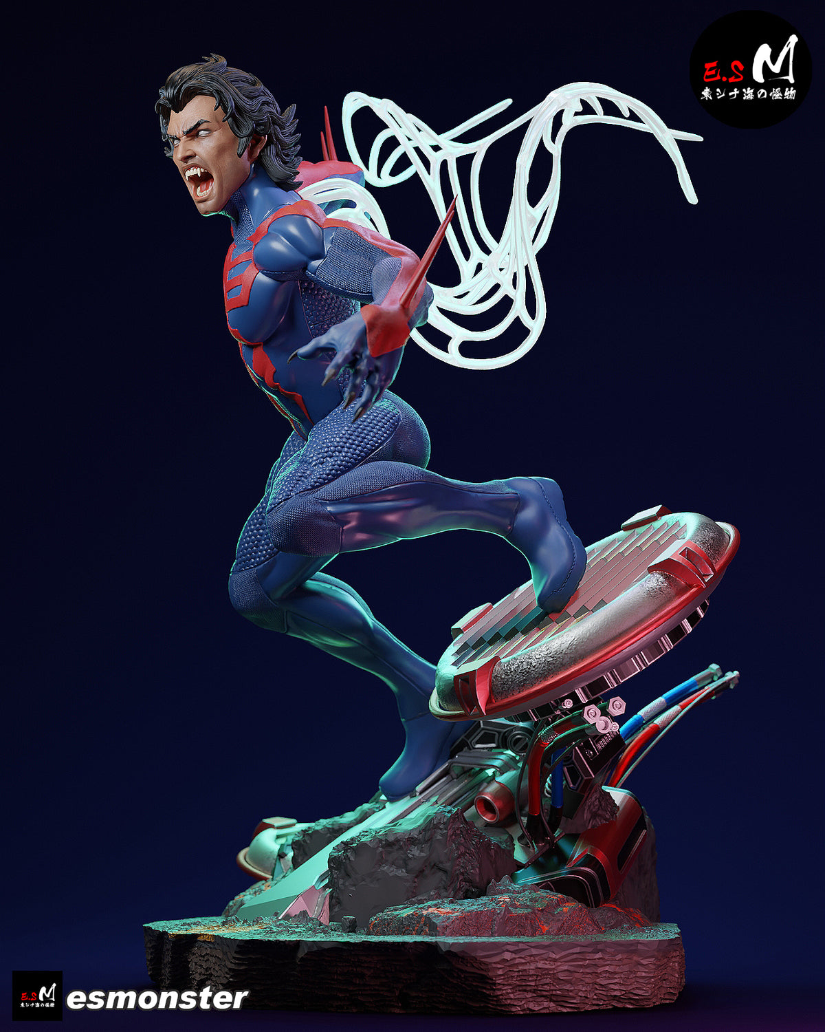 Attack Miguel O'Hara Style Marvel Unpainted Resin Garage Kit (1/6-1/12)