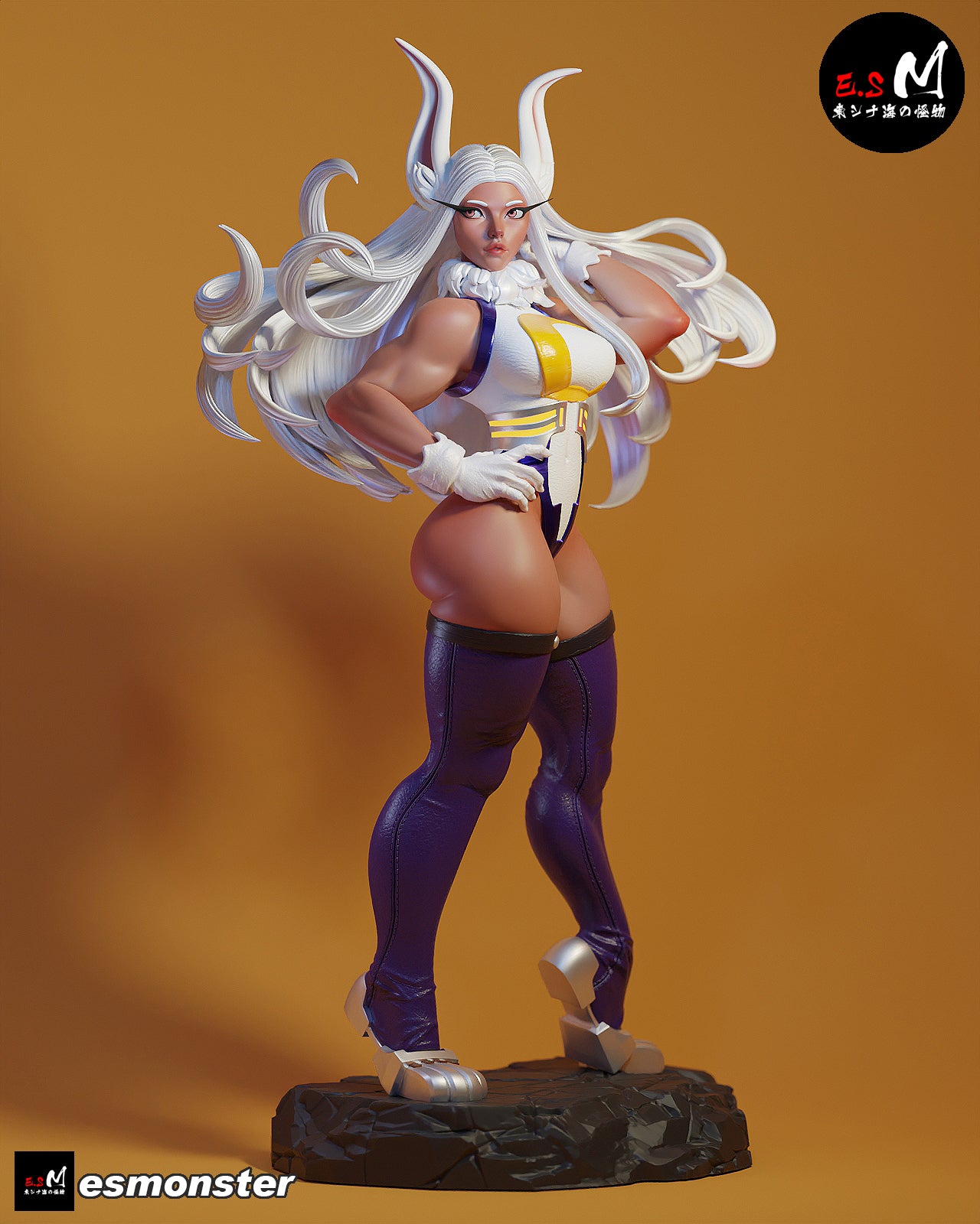 Mirko Style My Hero Academia Anime Unpainted Resin Garage Kit (1/6-1/12)