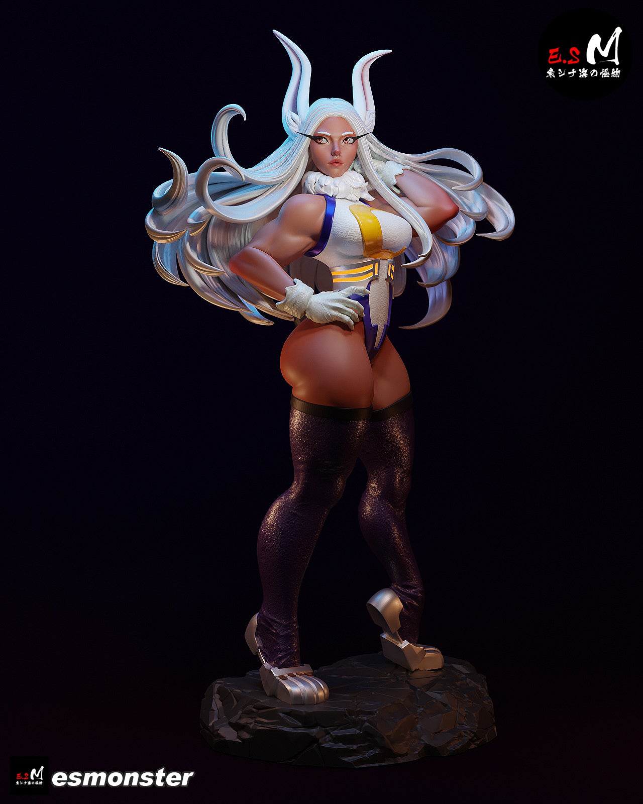 Mirko Style My Hero Academia Anime Unpainted Resin Garage Kit (1/6-1/12)