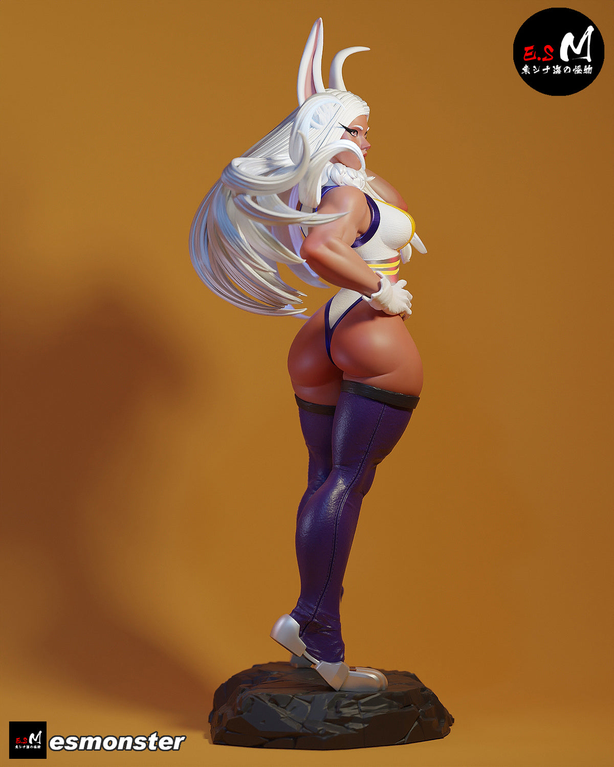 Mirko Style My Hero Academia Anime Unpainted Resin Garage Kit (1/6-1/12)