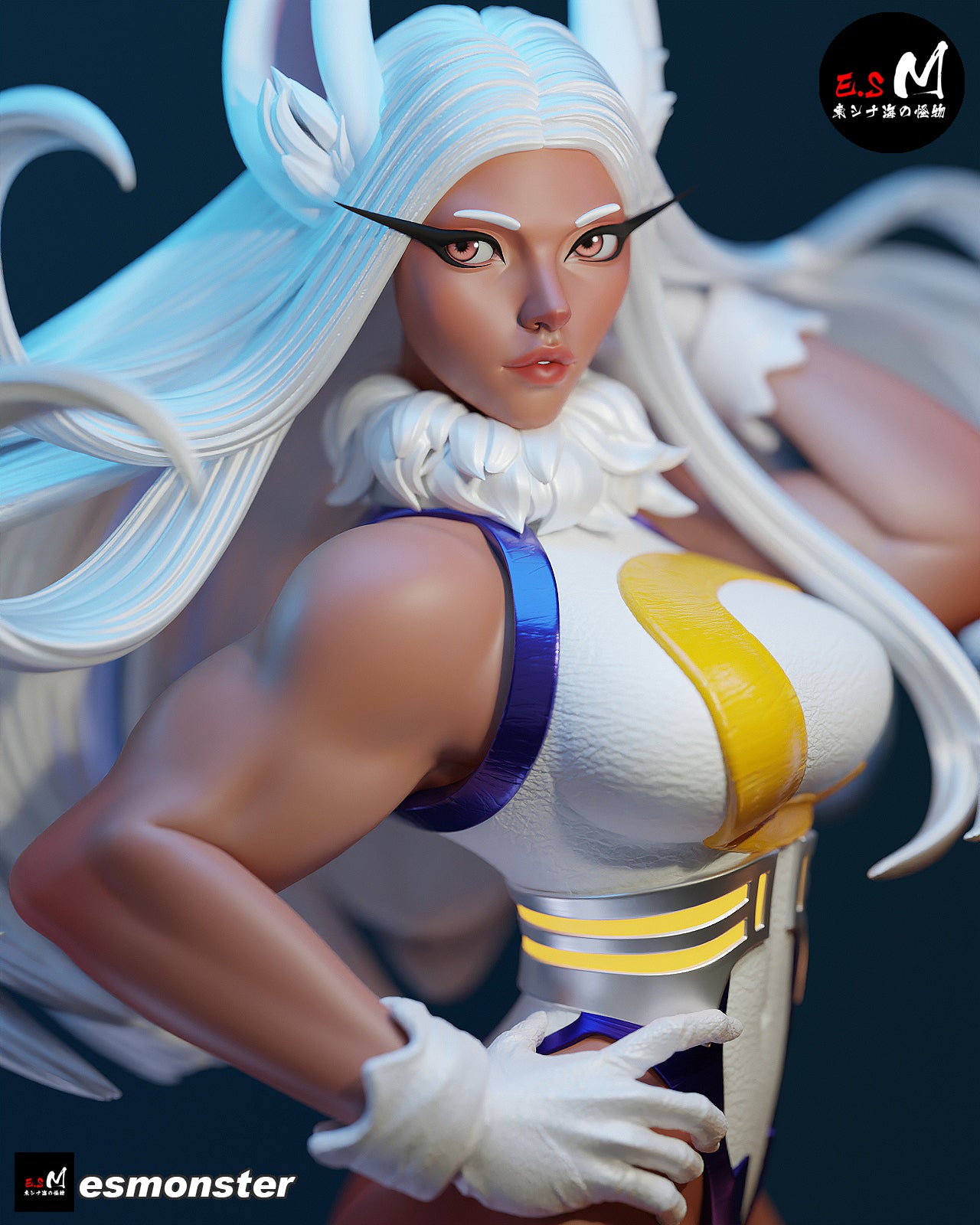 Mirko Style My Hero Academia Anime Unpainted Resin Garage Kit (1/6-1/12)