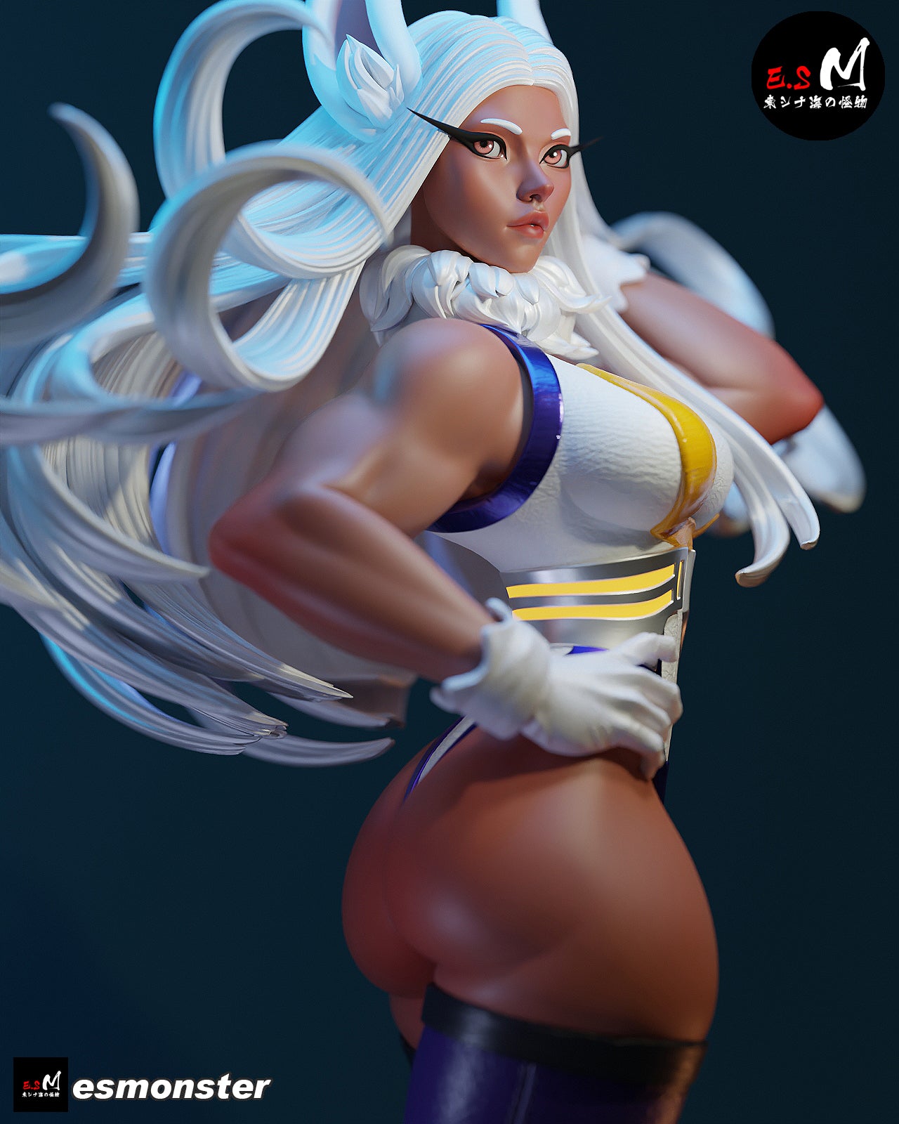 Mirko Style My Hero Academia Anime Unpainted Resin Garage Kit (1/6-1/12)