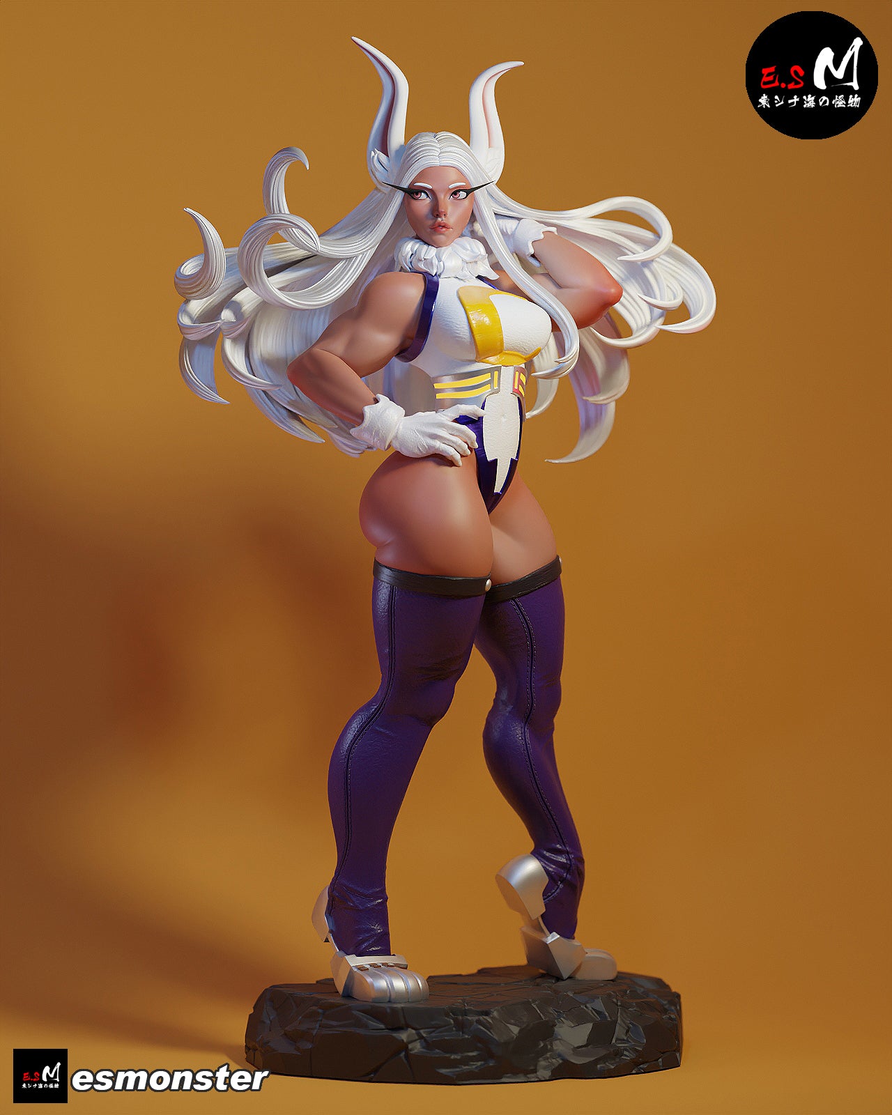 Mirko Style My Hero Academia Anime Unpainted Resin Garage Kit (1/6-1/12)