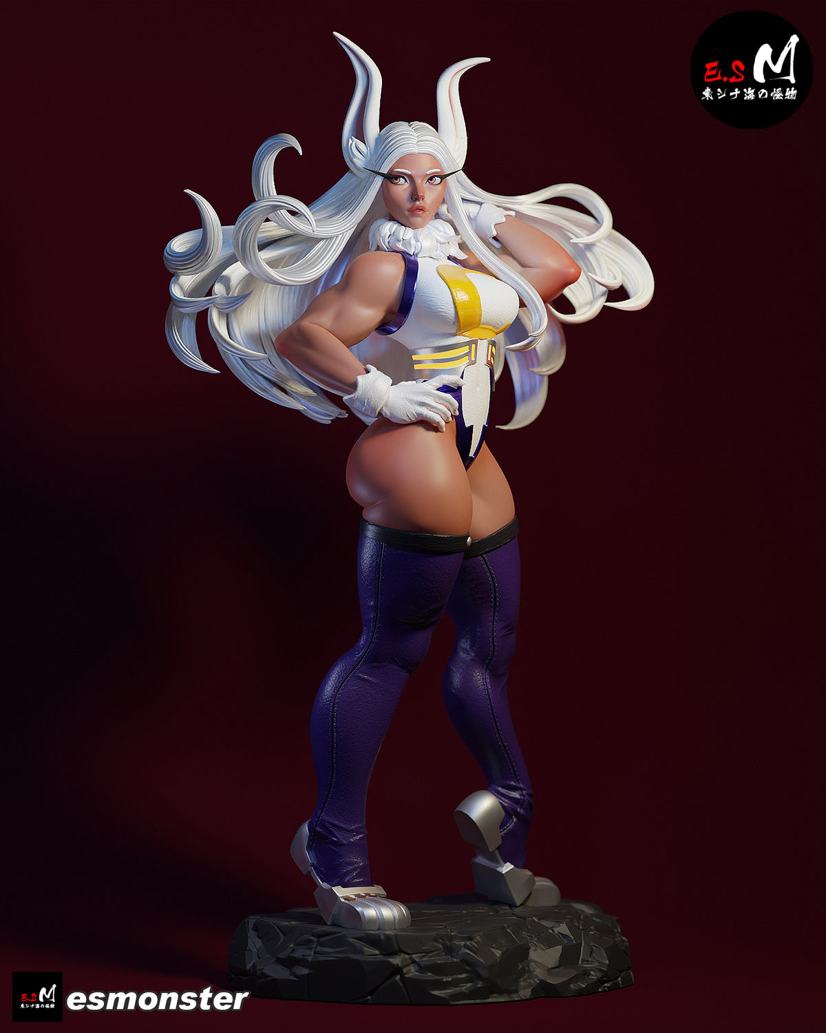 Mirko Style My Hero Academia Anime Unpainted Resin Garage Kit (1/6-1/12)