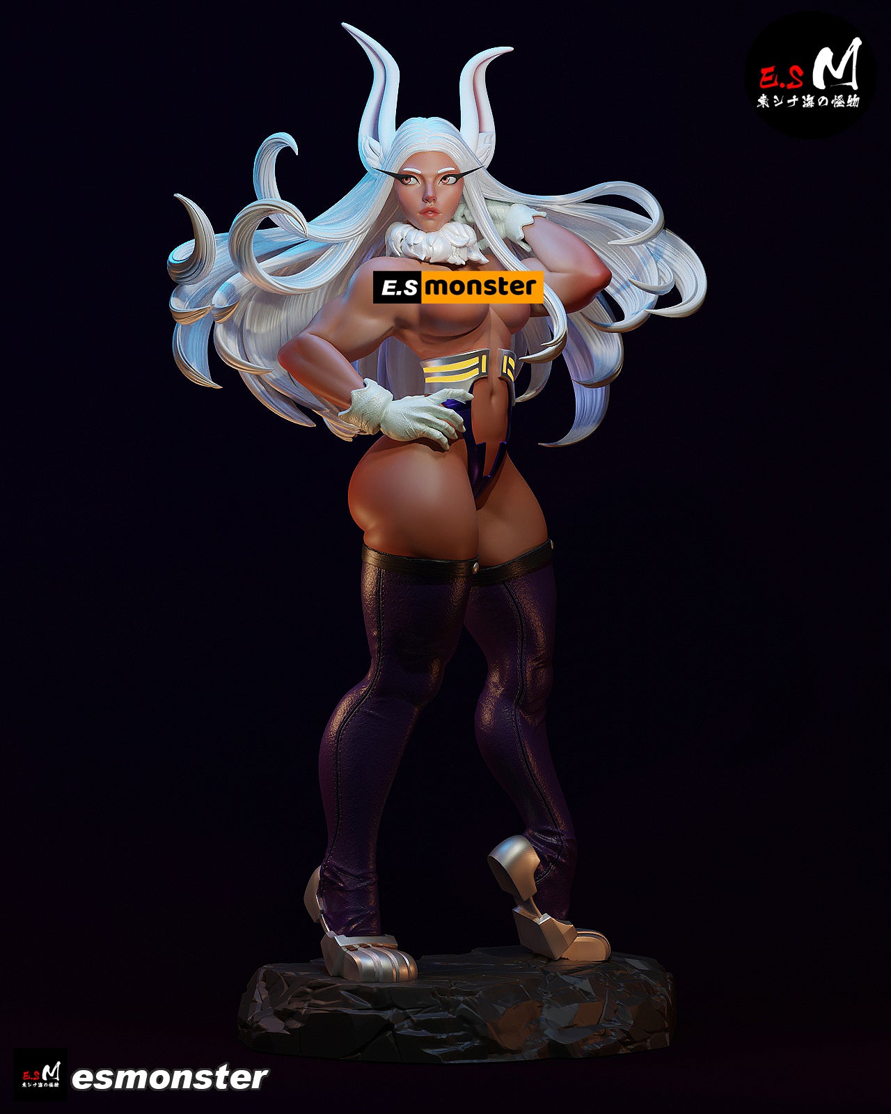 Mirko Style My Hero Academia Anime Unpainted Resin Garage Kit (1/6-1/12)
