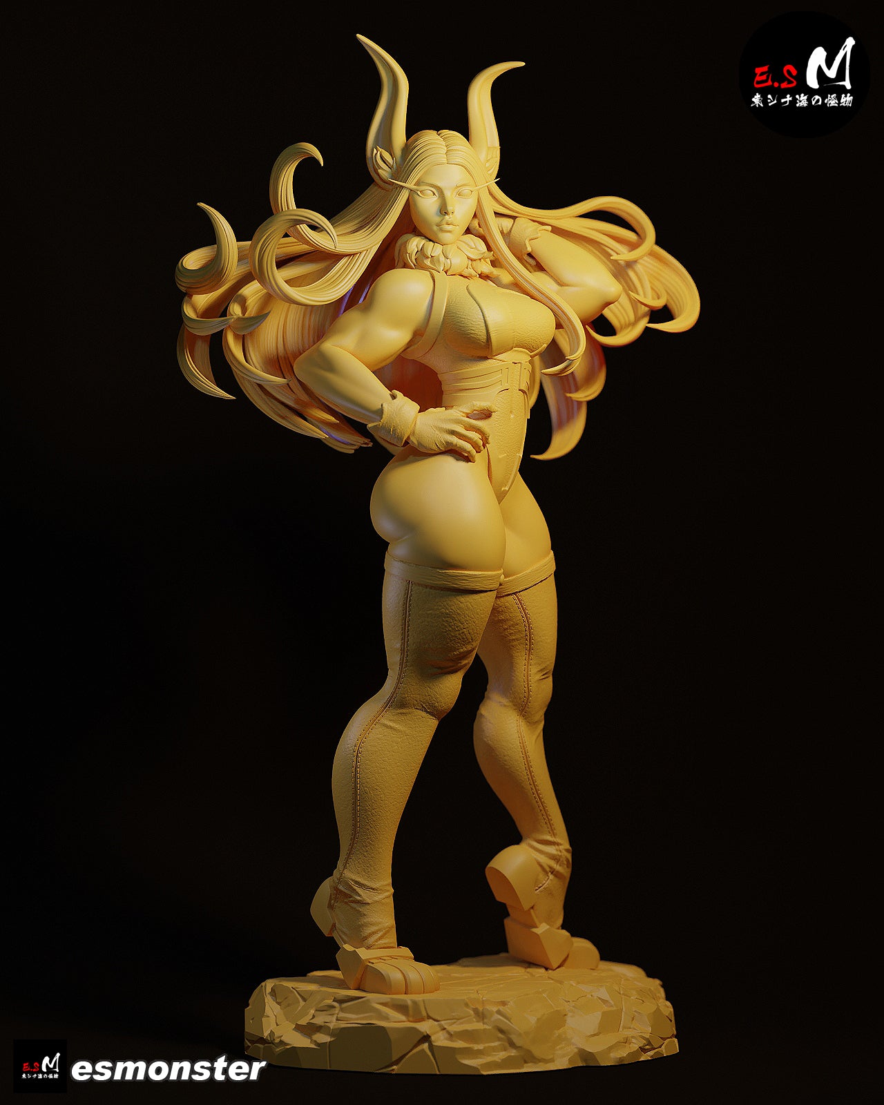 Mirko Style My Hero Academia Anime Unpainted Resin Garage Kit (1/6-1/12)