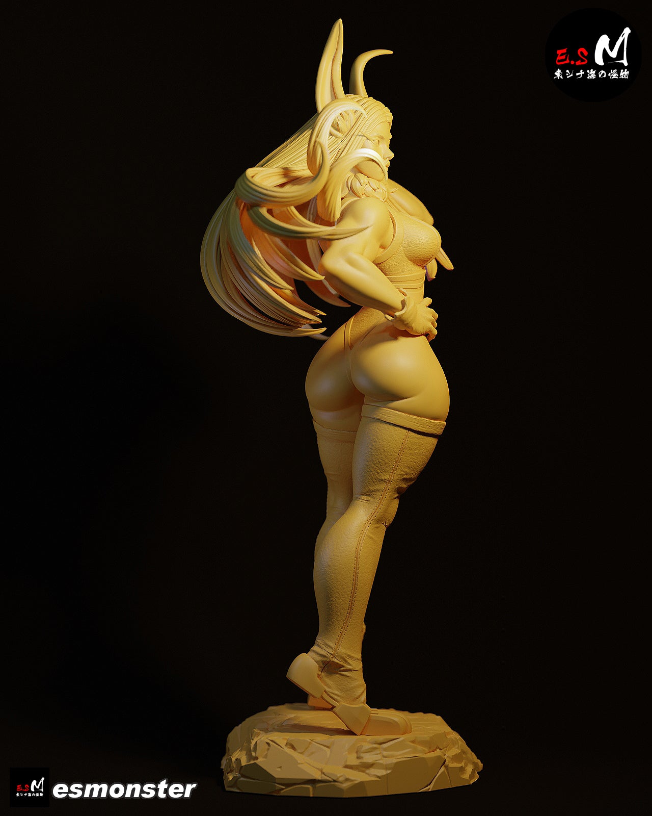 Mirko Style My Hero Academia Anime Unpainted Resin Garage Kit (1/6-1/12)