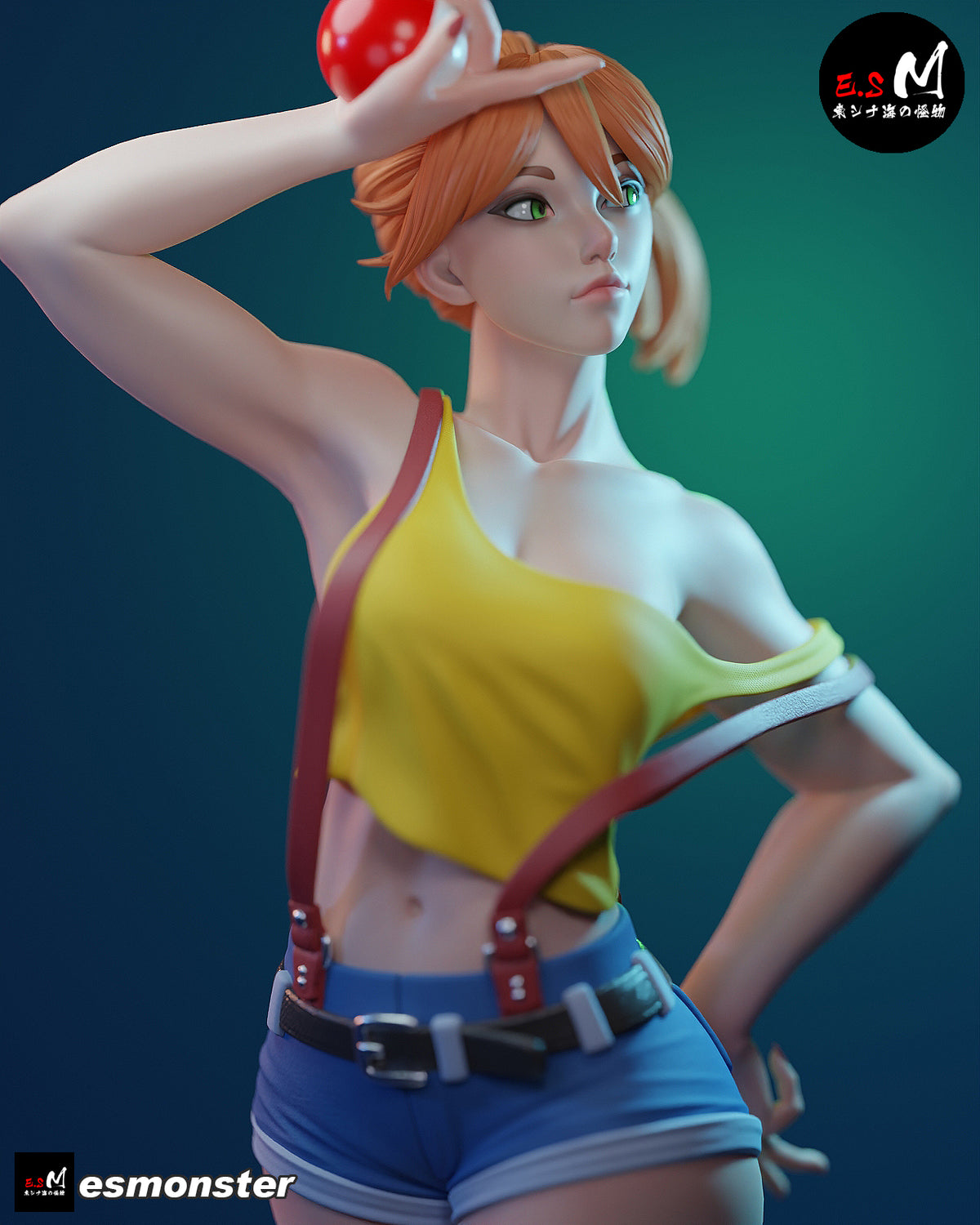 Misty Style Pokemon Anime Unpainted Resin Garage Kit (1/6-1/12)