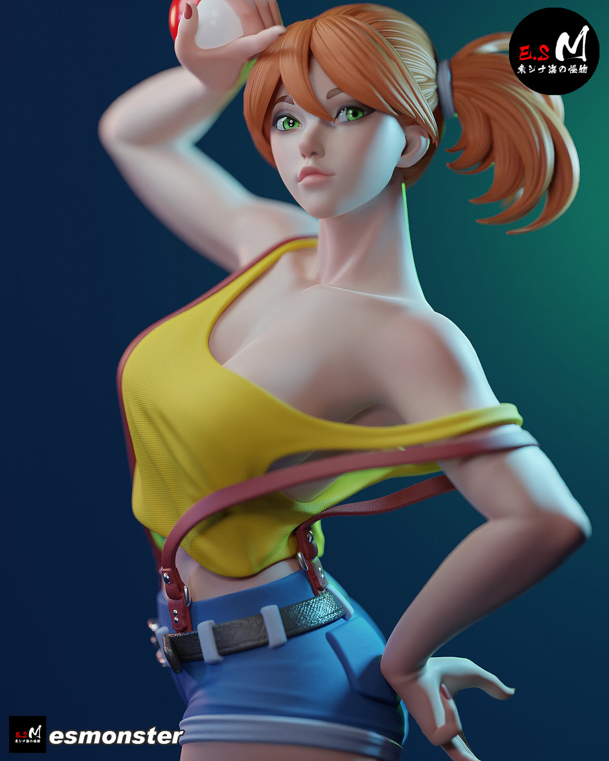 Misty Style Pokemon Anime Unpainted Resin Garage Kit (1/6-1/12)