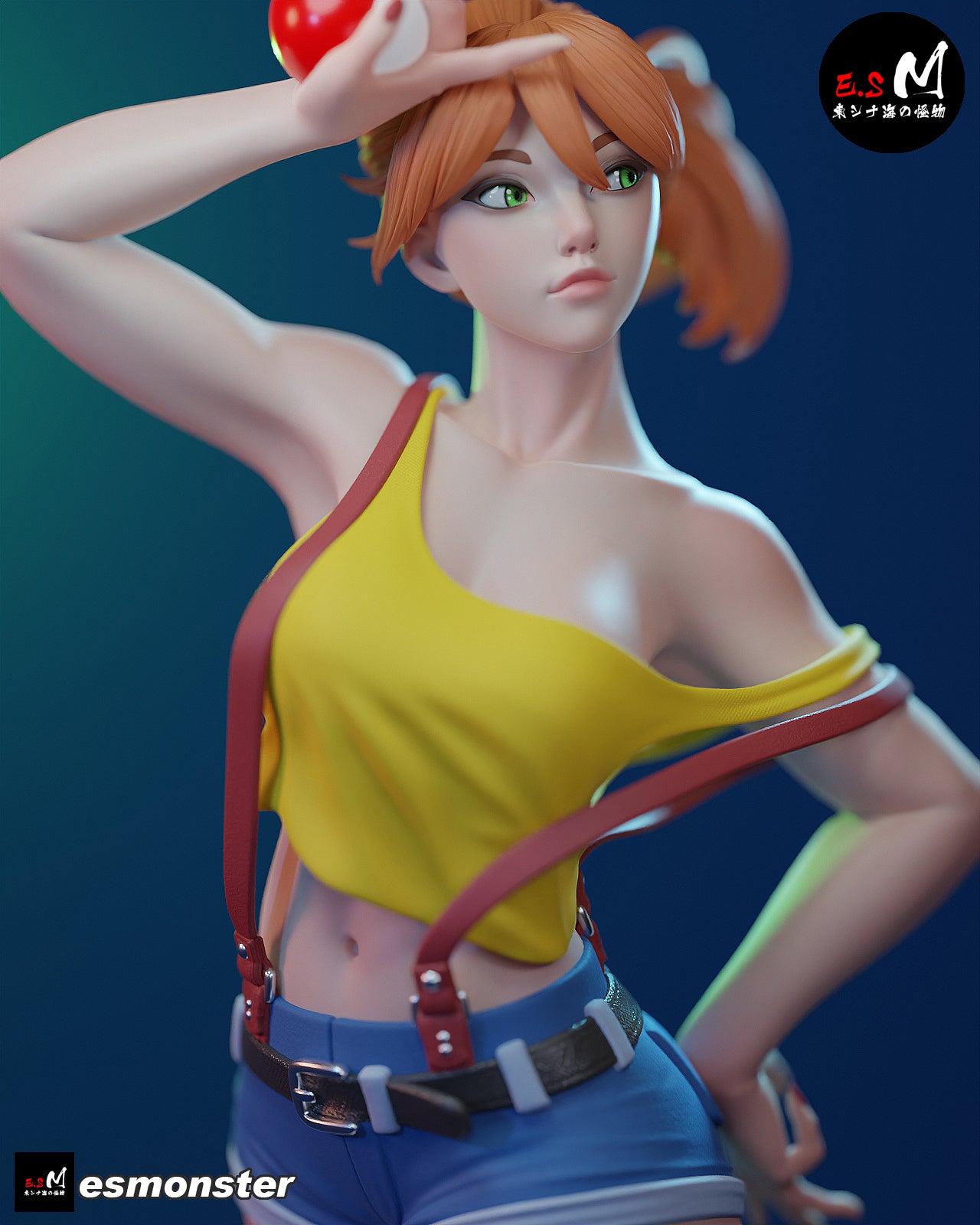 Misty Style Pokemon Anime Unpainted Resin Garage Kit (1/6-1/12)