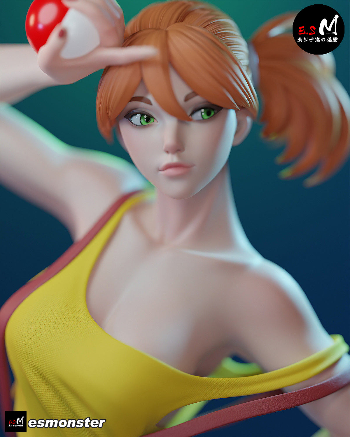 Misty Style Pokemon Anime Unpainted Resin Garage Kit (1/6-1/12)