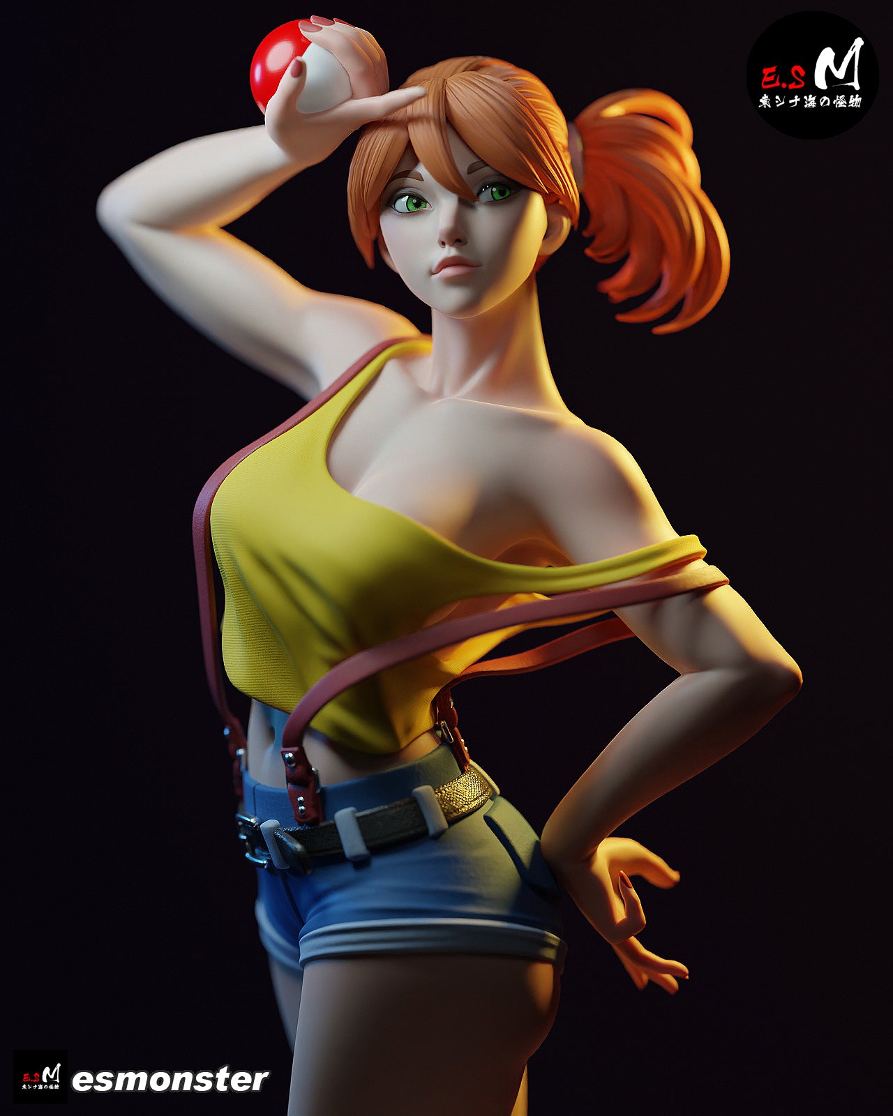 Misty Style Pokemon Anime Unpainted Resin Garage Kit (1/6-1/12)