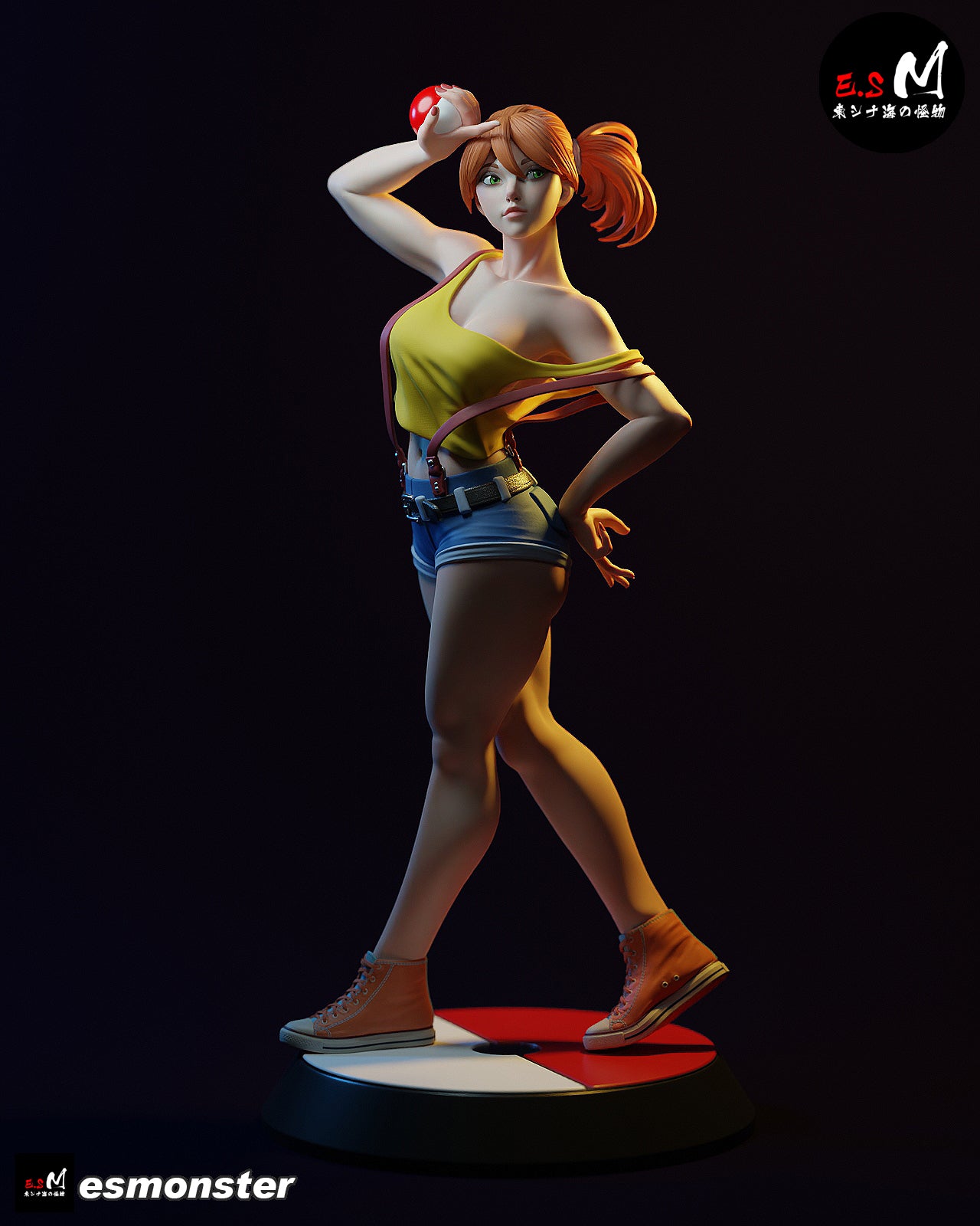 Misty Style Pokemon Anime Unpainted Resin Garage Kit (1/6-1/12)