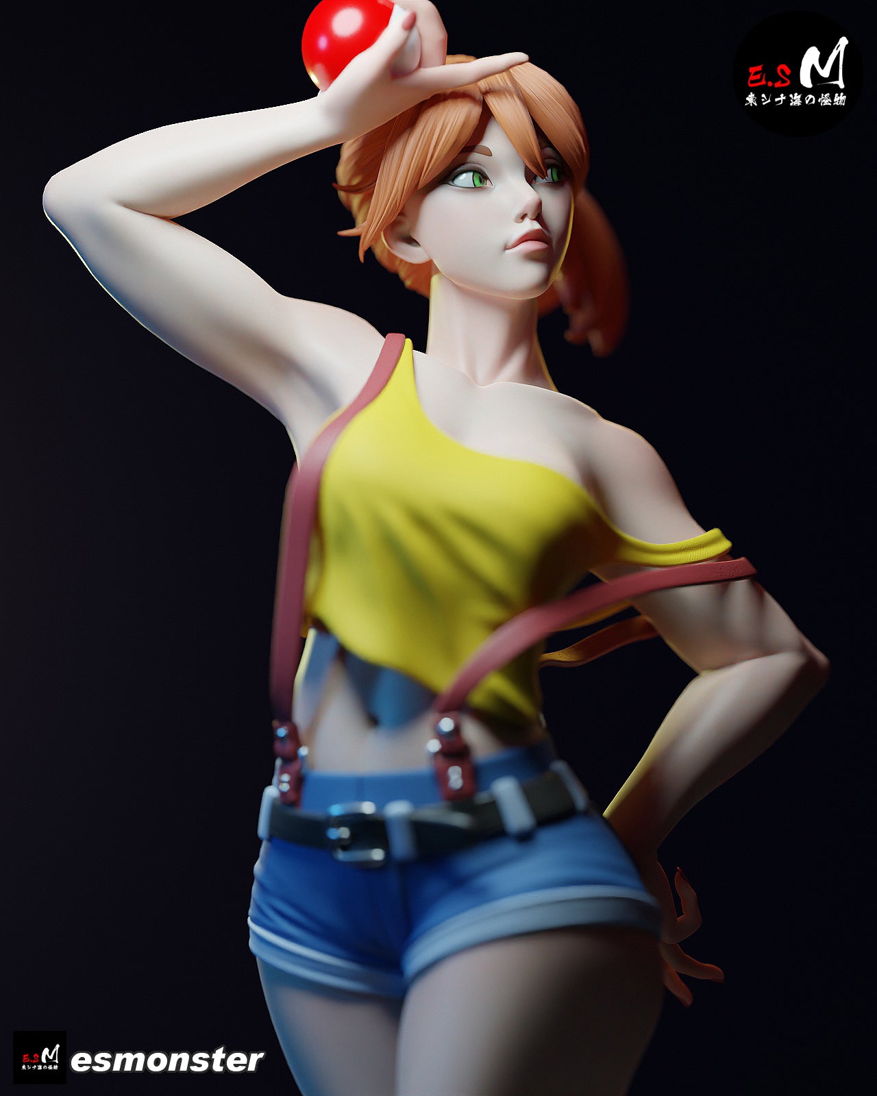 Misty Style Pokemon Anime Unpainted Resin Garage Kit (1/6-1/12)