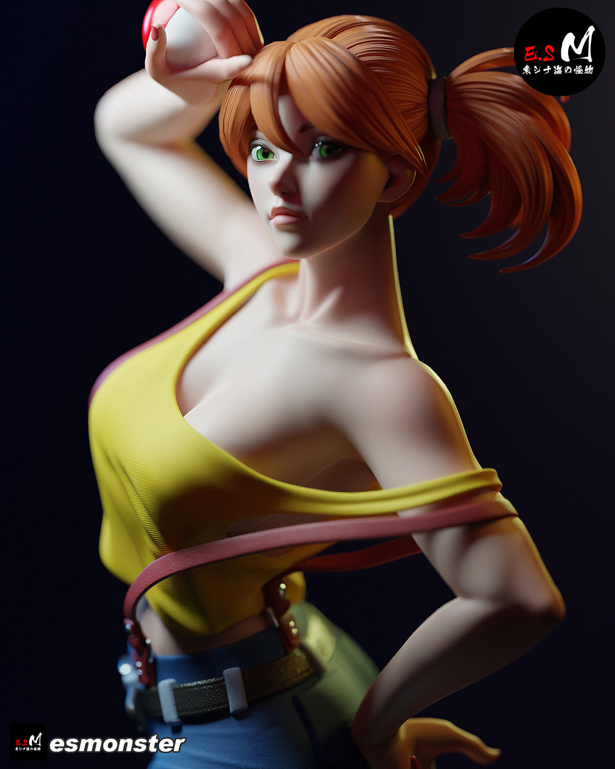Misty Style Pokemon Anime Unpainted Resin Garage Kit (1/6-1/12)