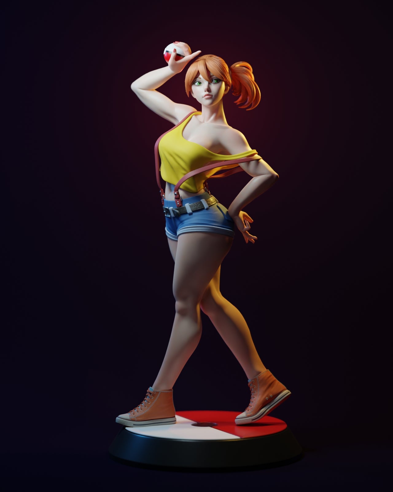 Misty Style Pokemon Anime Unpainted Resin Garage Kit (1/6-1/12)
