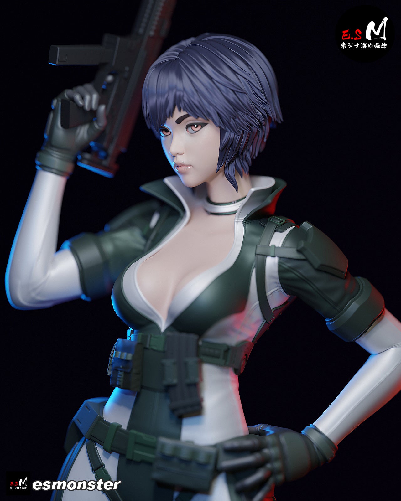 Combat Motoko Style Ghost in the Shell Resin Garage Kit (1/6-1/12)