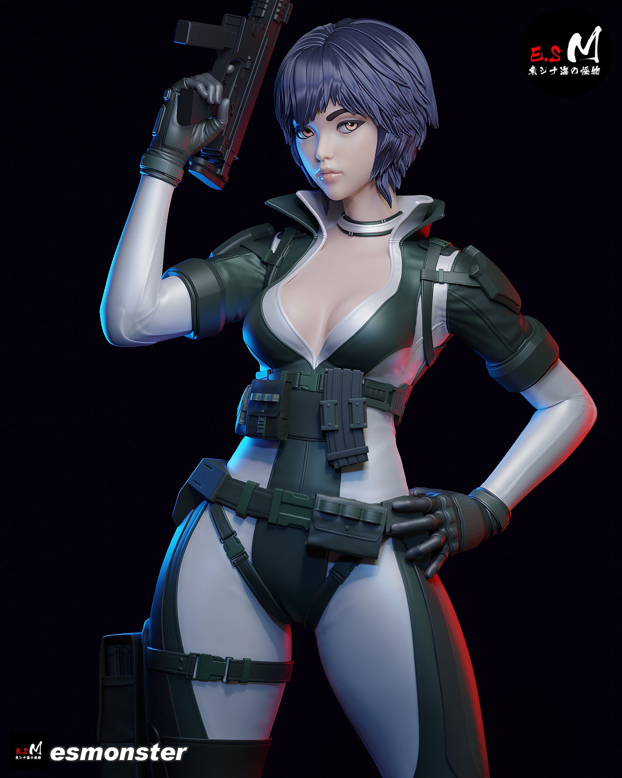Combat Motoko Style Ghost in the Shell Resin Garage Kit (1/6-1/12)