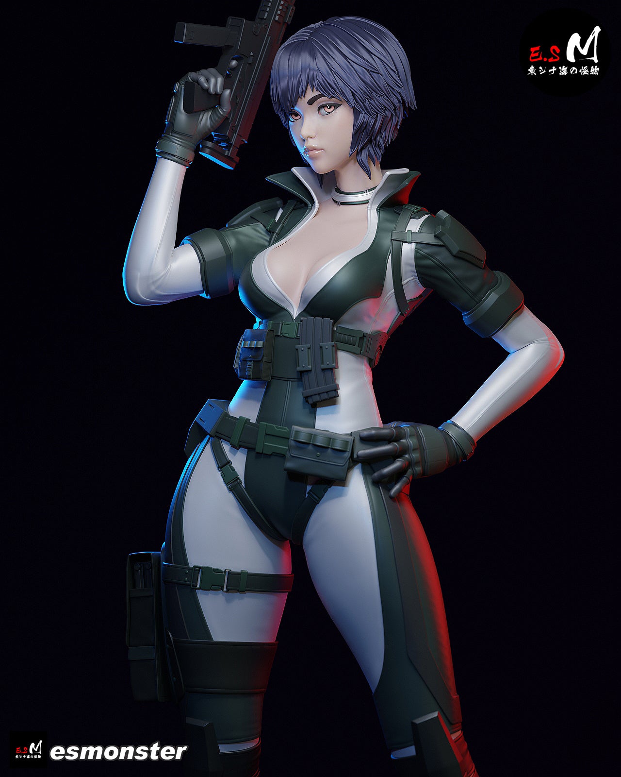 Combat Motoko Style Ghost in the Shell Resin Garage Kit (1/6-1/12)