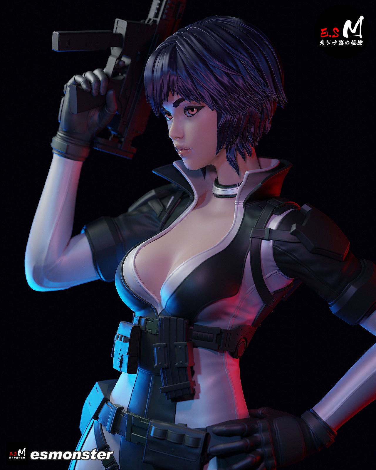 Combat Motoko Style Ghost in the Shell Resin Garage Kit (1/6-1/12)