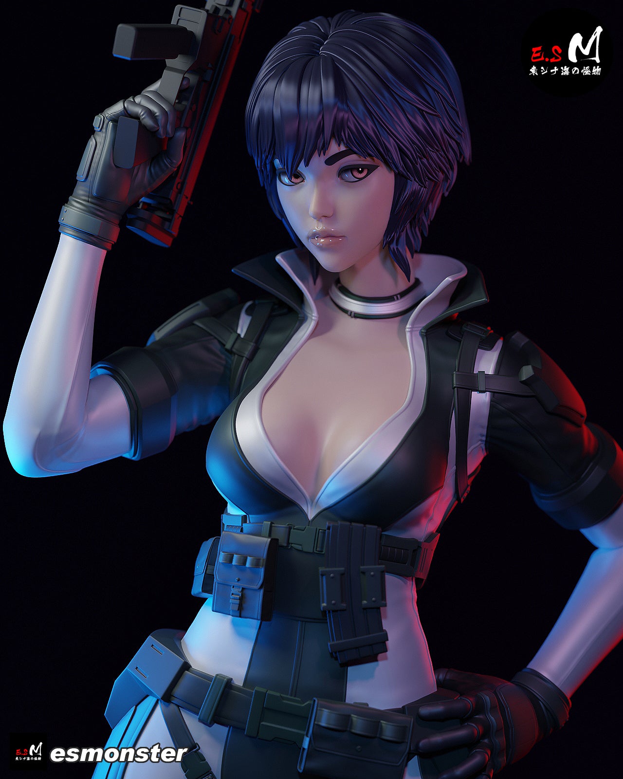 Combat Motoko Style Ghost in the Shell Resin Garage Kit (1/6-1/12)