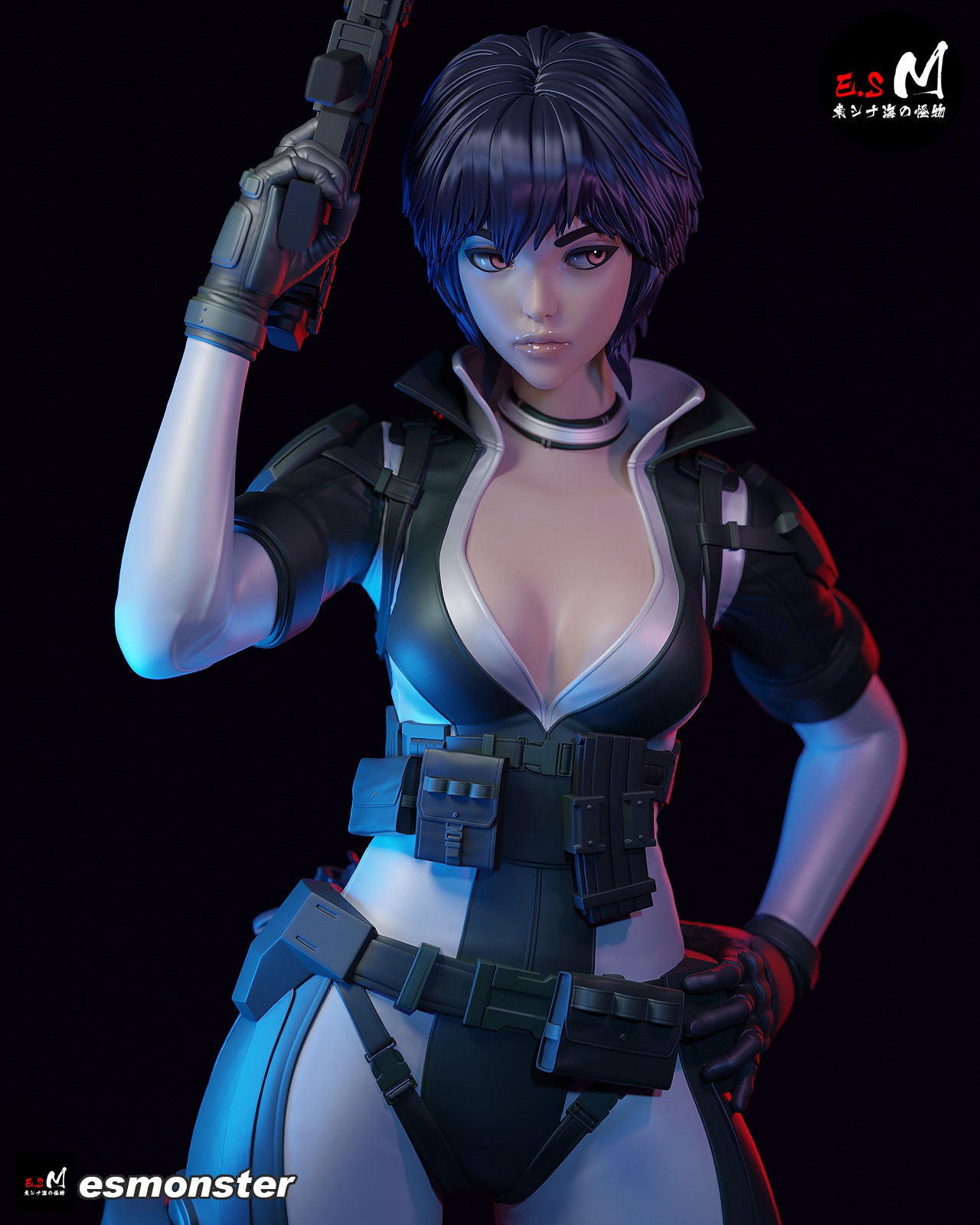 Combat Motoko Style Ghost in the Shell Resin Garage Kit (1/6-1/12)