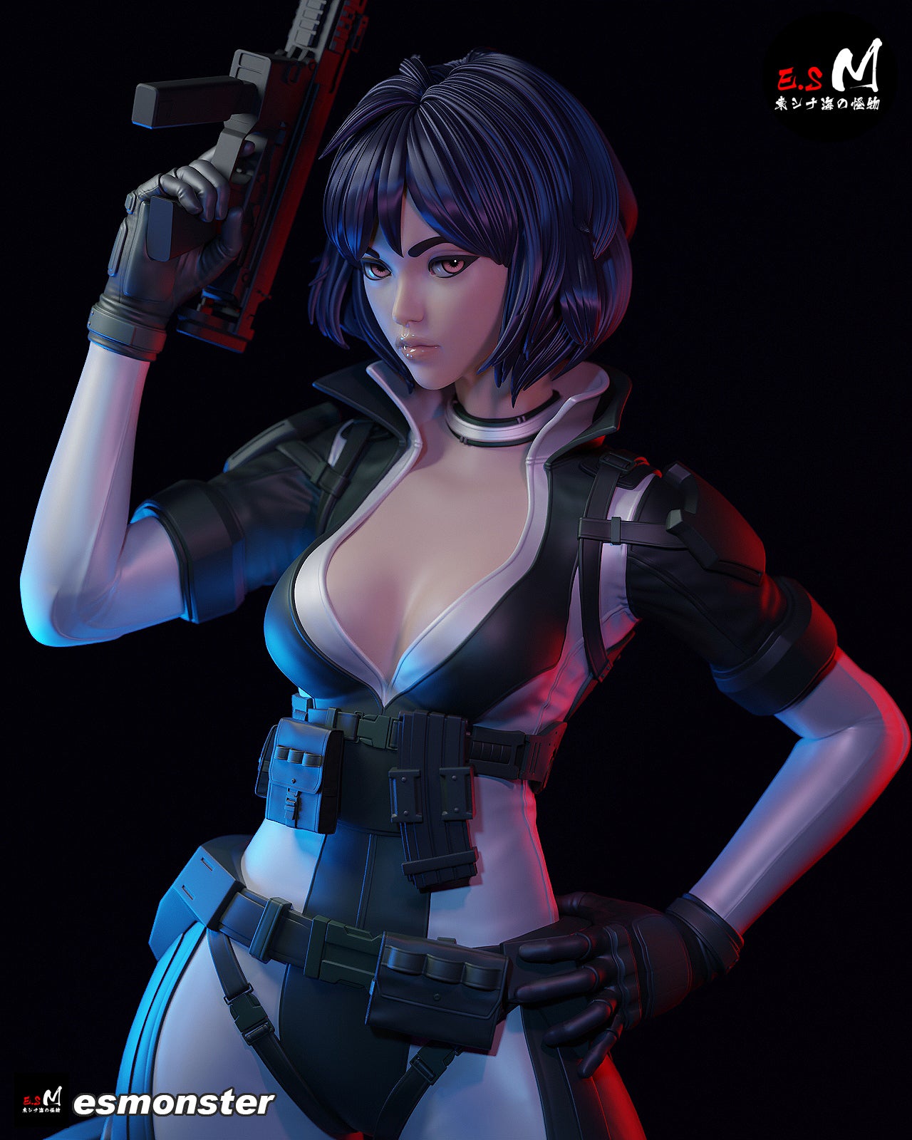 Combat Motoko Style Ghost in the Shell Resin Garage Kit (1/6-1/12)