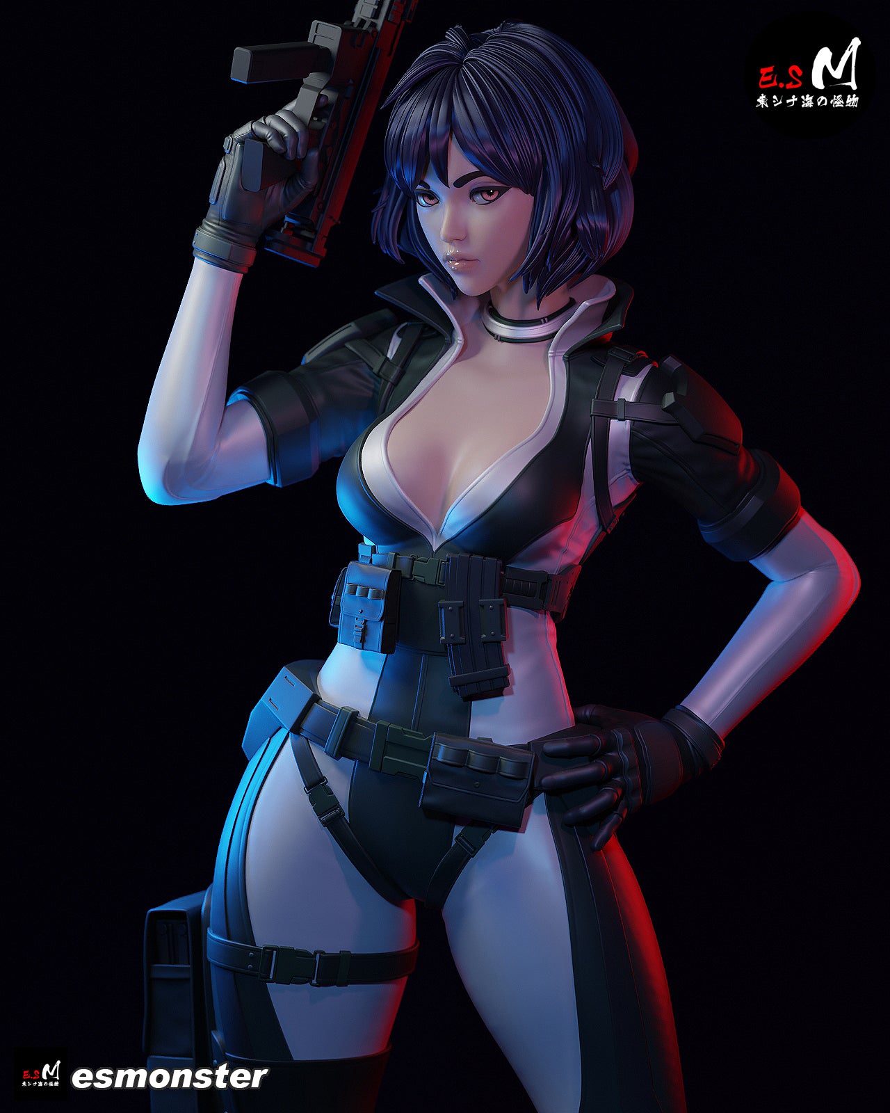 Combat Motoko Style Ghost in the Shell Resin Garage Kit (1/6-1/12)