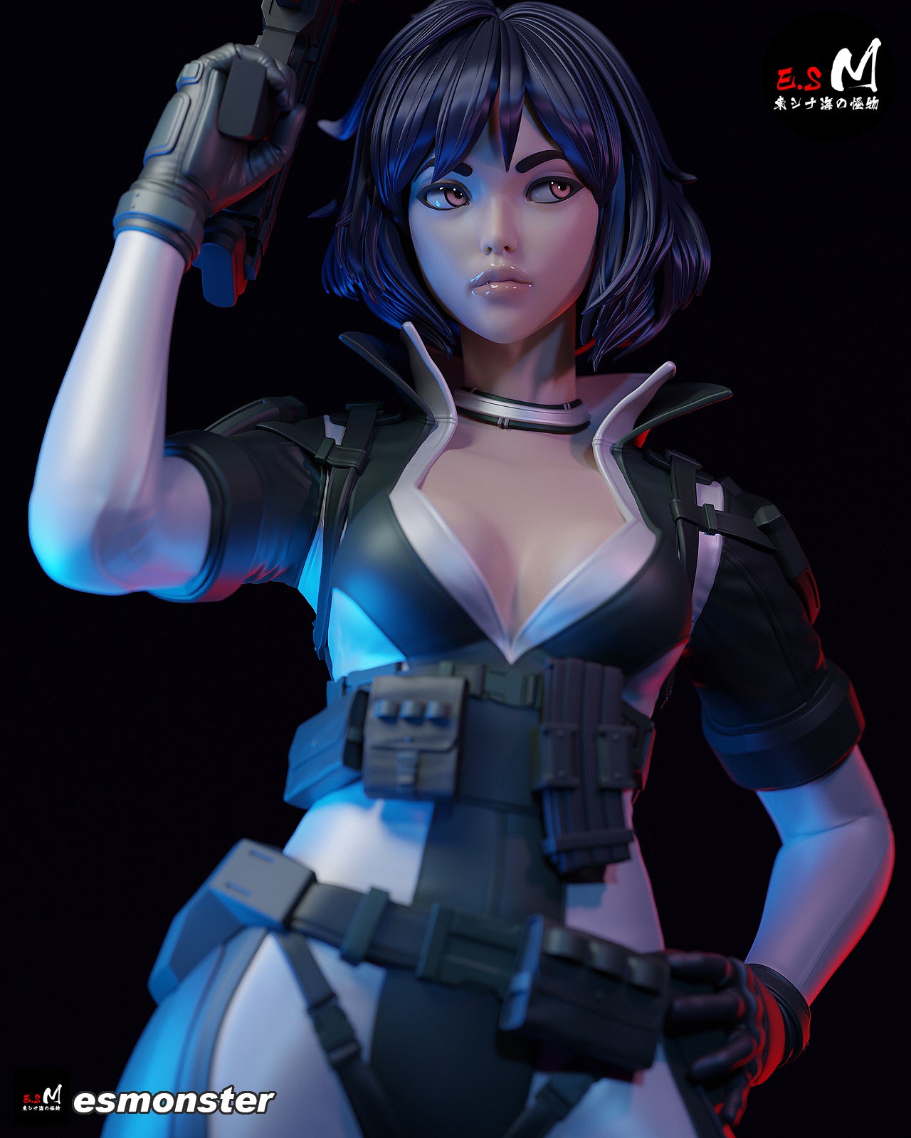 Combat Motoko Style Ghost in the Shell Resin Garage Kit (1/6-1/12)