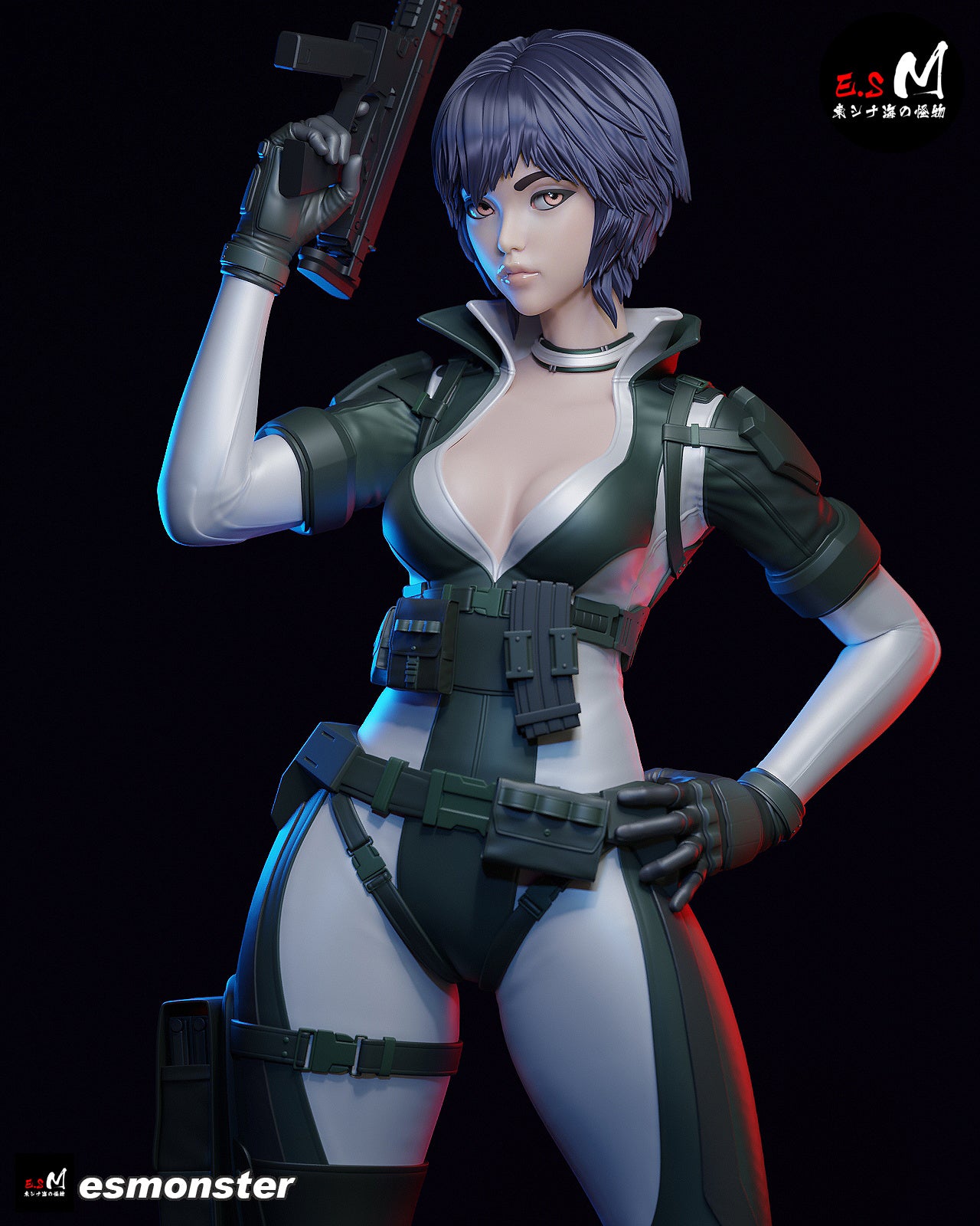 Combat Motoko Style Ghost in the Shell Resin Garage Kit (1/6-1/12)