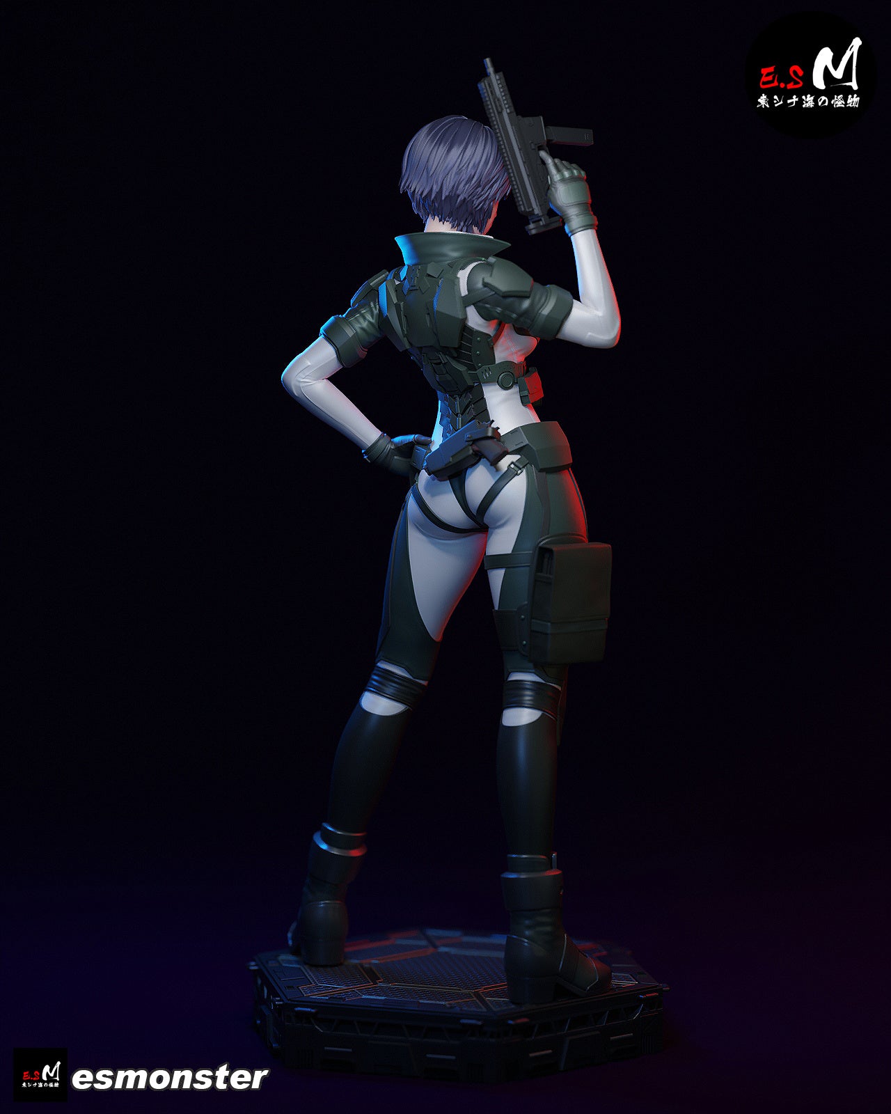 Combat Motoko Style Ghost in the Shell Resin Garage Kit (1/6-1/12)