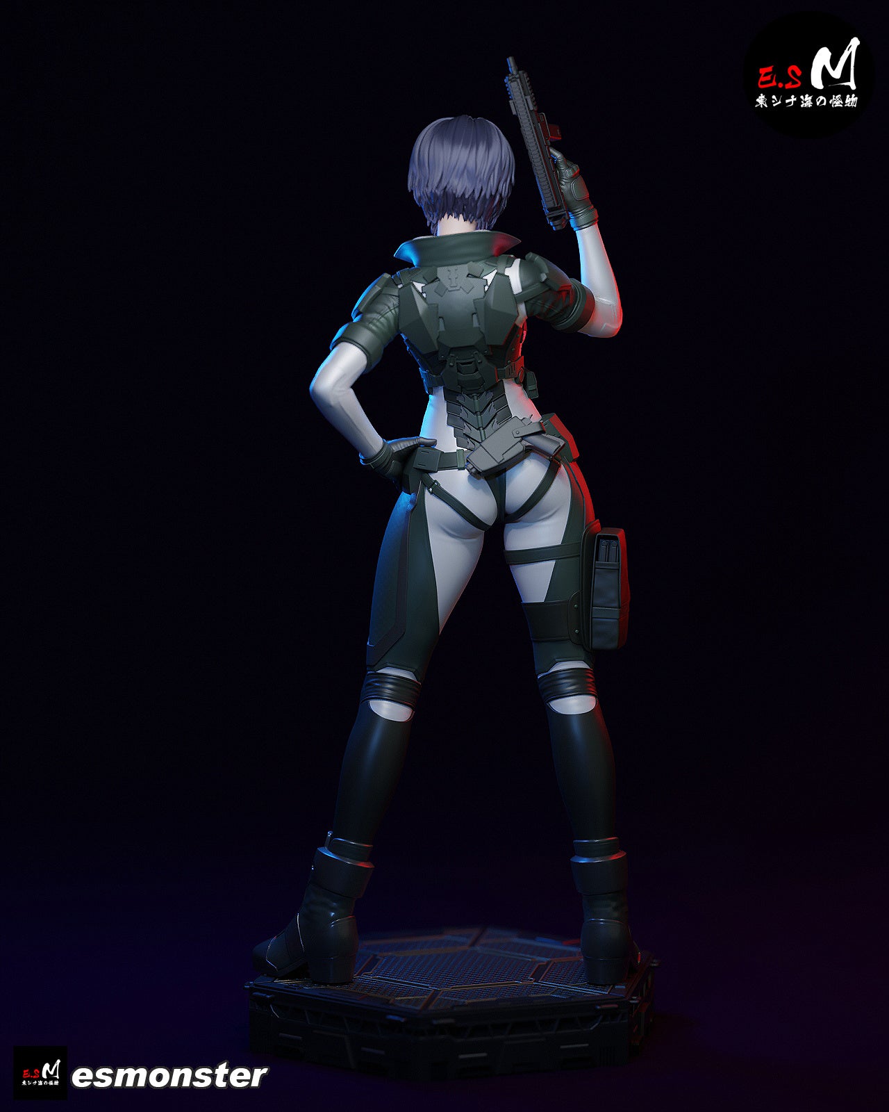 Combat Motoko Style Ghost in the Shell Resin Garage Kit (1/6-1/12)
