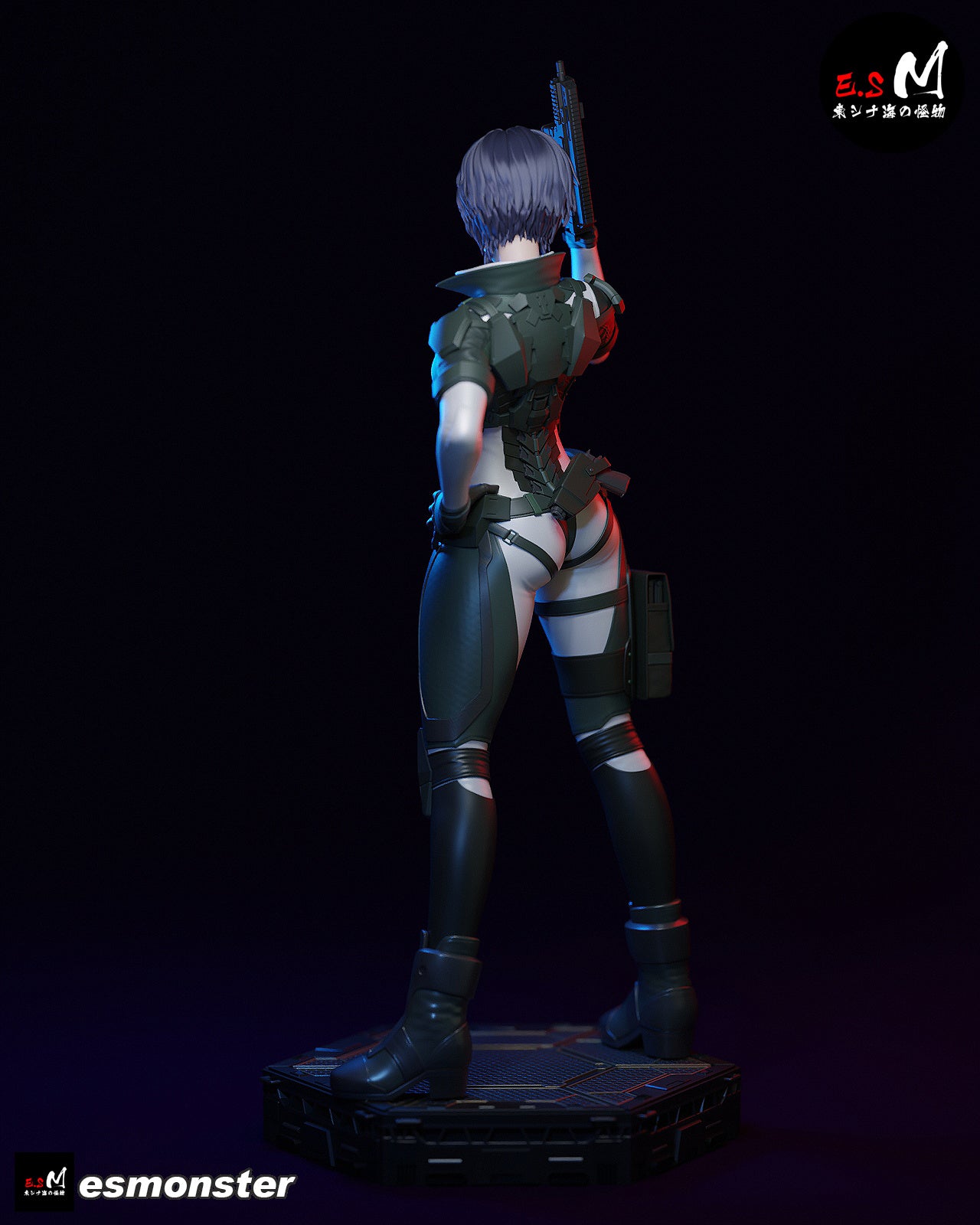 Combat Motoko Style Ghost in the Shell Resin Garage Kit (1/6-1/12)
