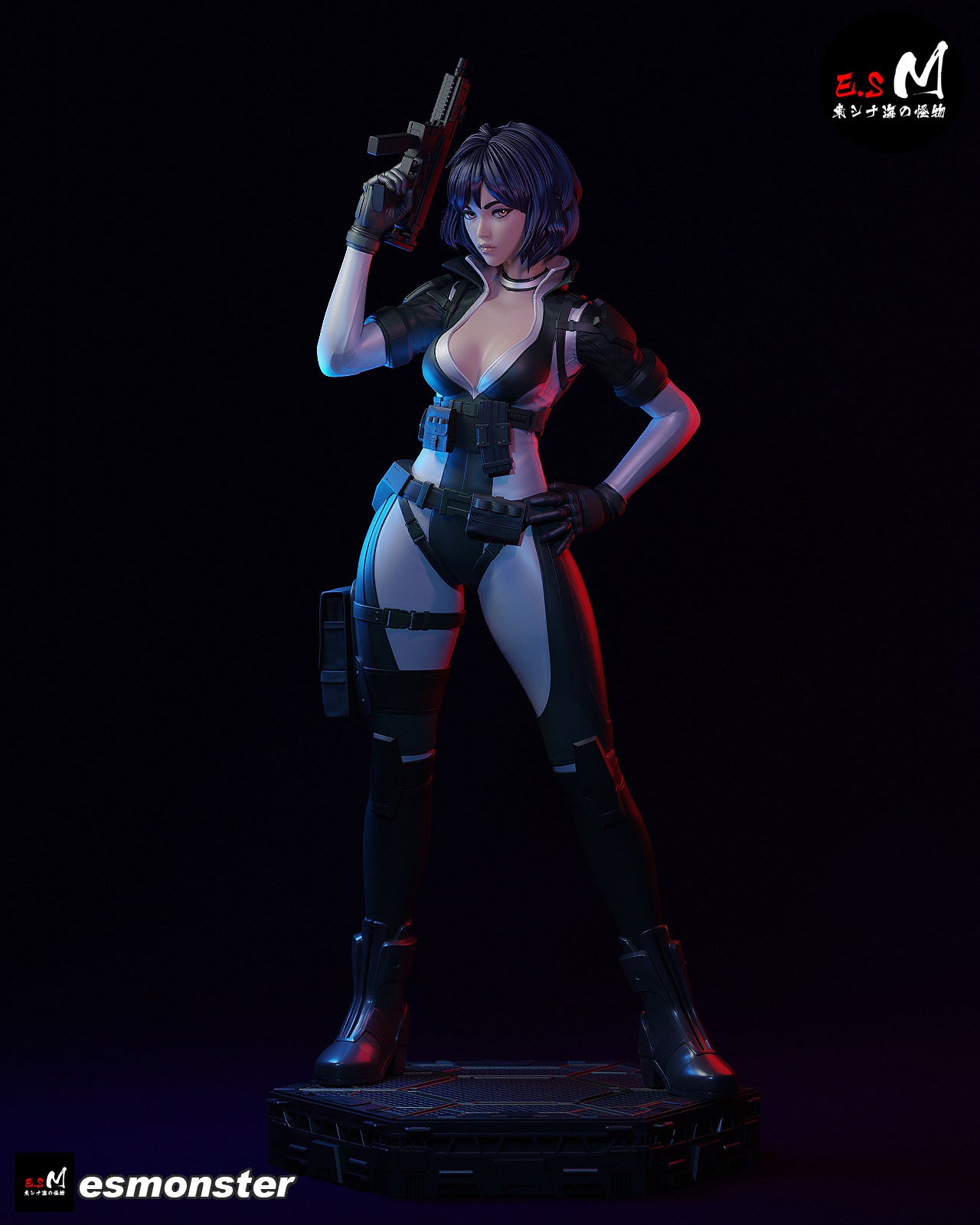 Combat Motoko Style Ghost in the Shell Resin Garage Kit (1/6-1/12)