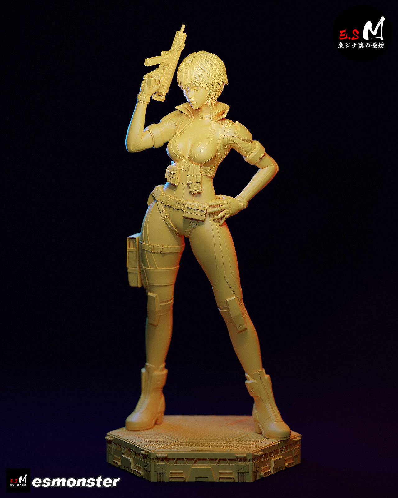 Combat Motoko Style Ghost in the Shell Resin Garage Kit (1/6-1/12)