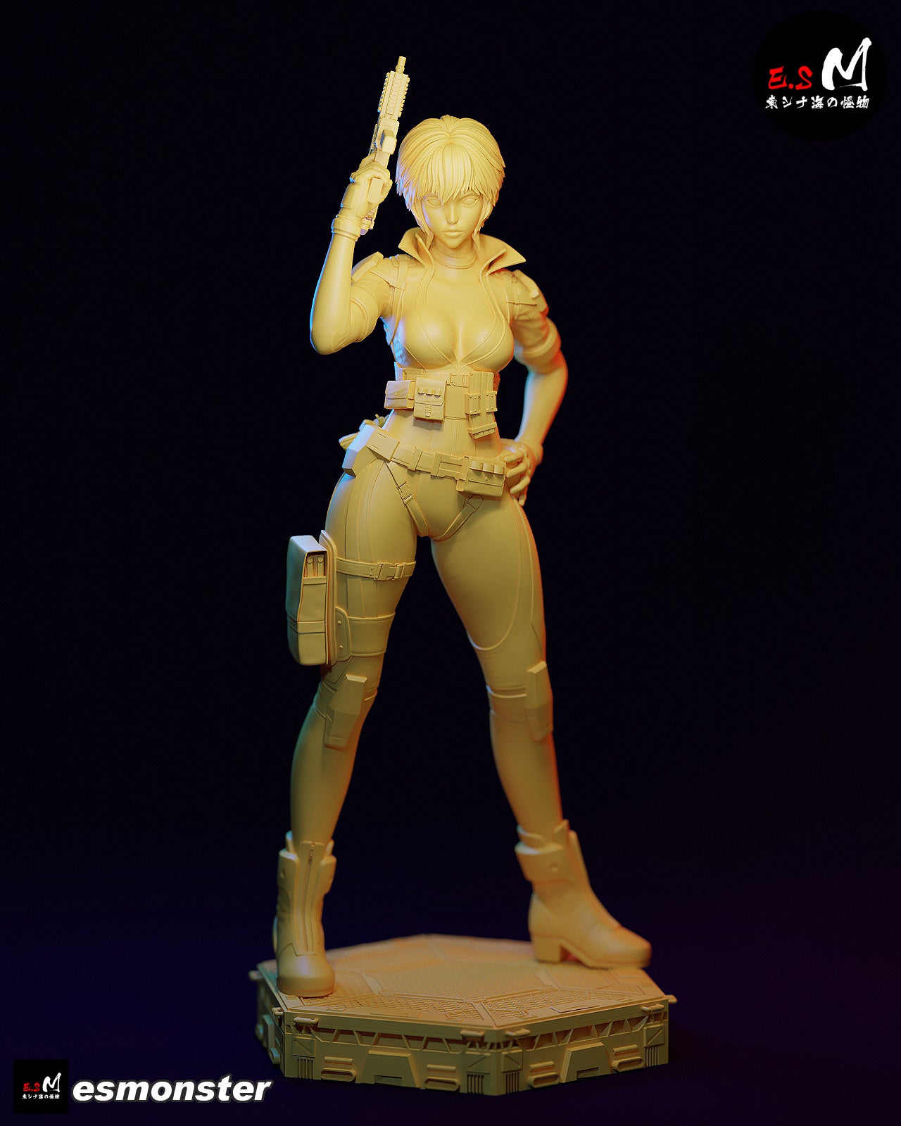 Combat Motoko Style Ghost in the Shell Resin Garage Kit (1/6-1/12)