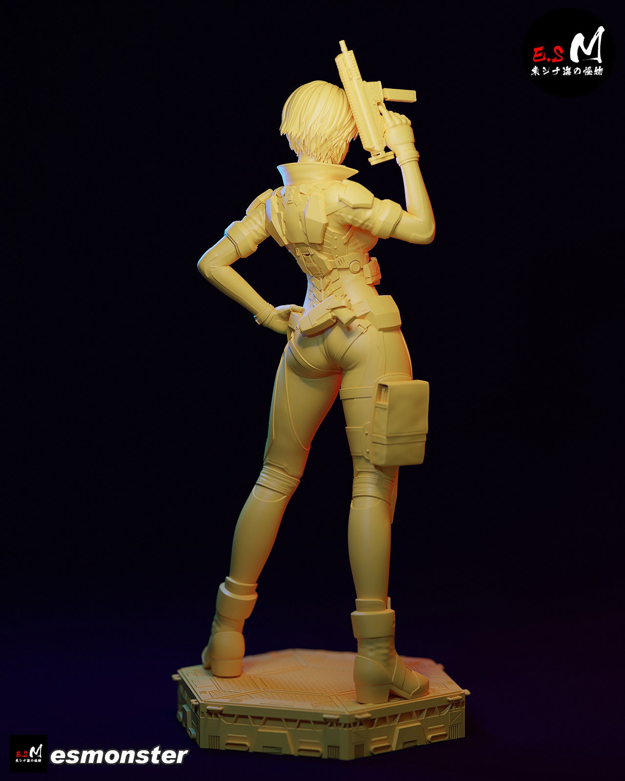 Combat Motoko Style Ghost in the Shell Resin Garage Kit (1/6-1/12)