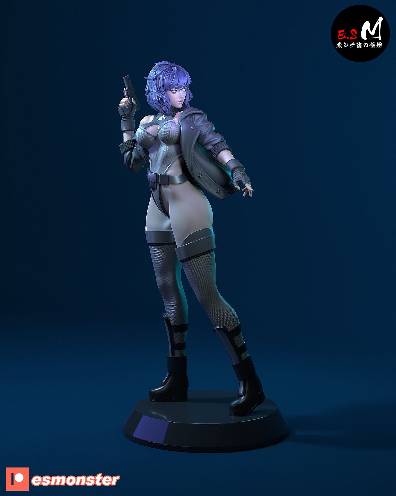 Motoko Style Ghost in the Shell Combat Resin Garage Kit (1/6-1/12)