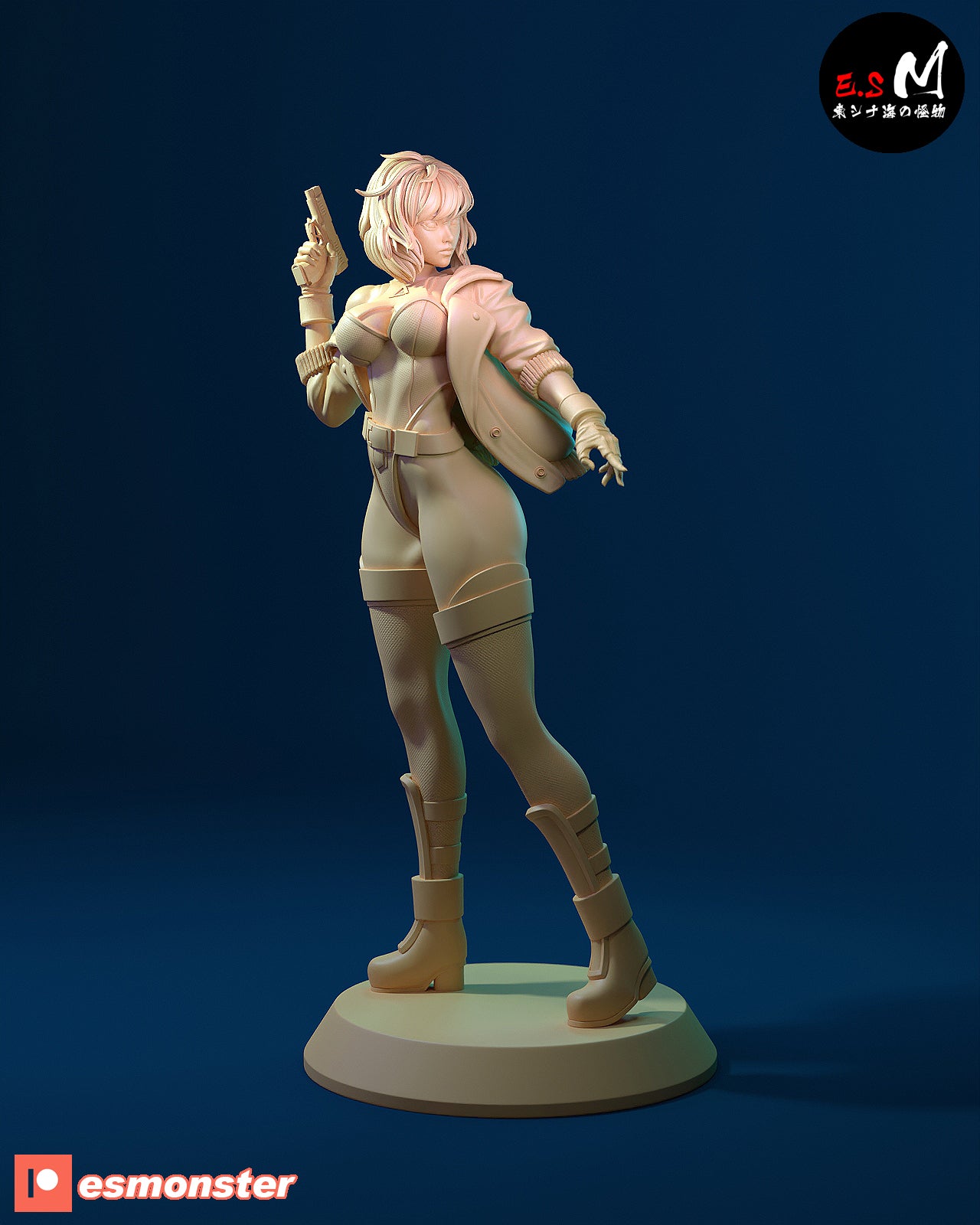 Motoko Style Ghost in the Shell Combat Resin Garage Kit (1/6-1/12)