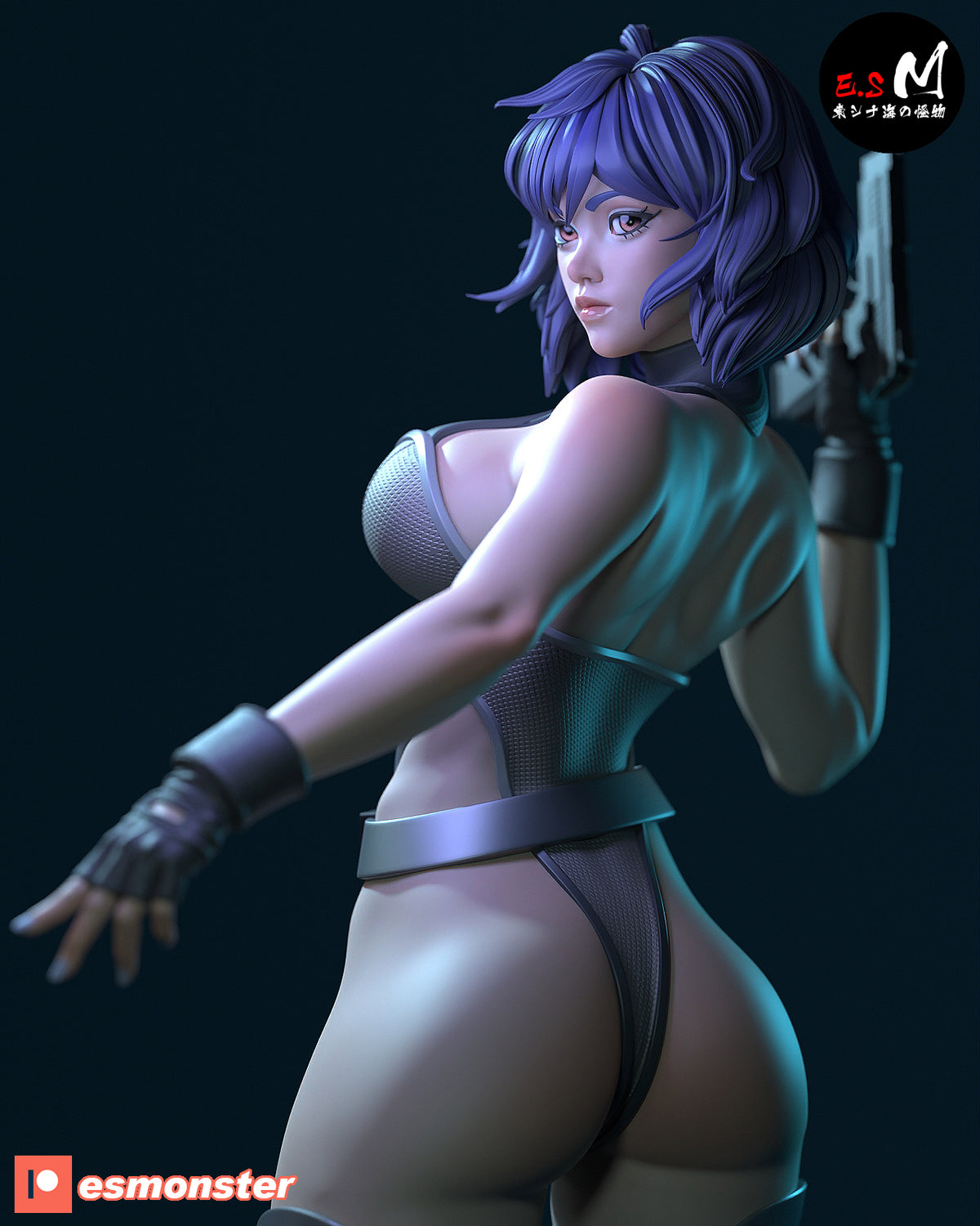 Motoko Style Ghost in the Shell Combat Resin Garage Kit (1/6-1/12)