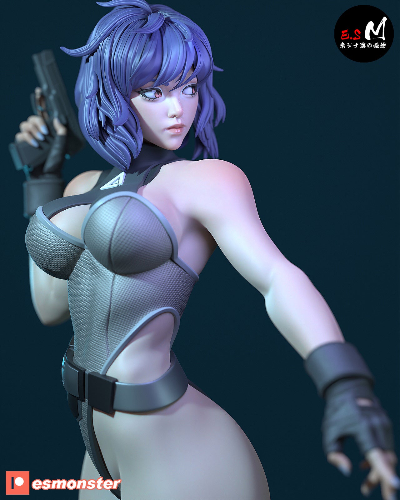 Motoko Style Ghost in the Shell Combat Resin Garage Kit (1/6-1/12)
